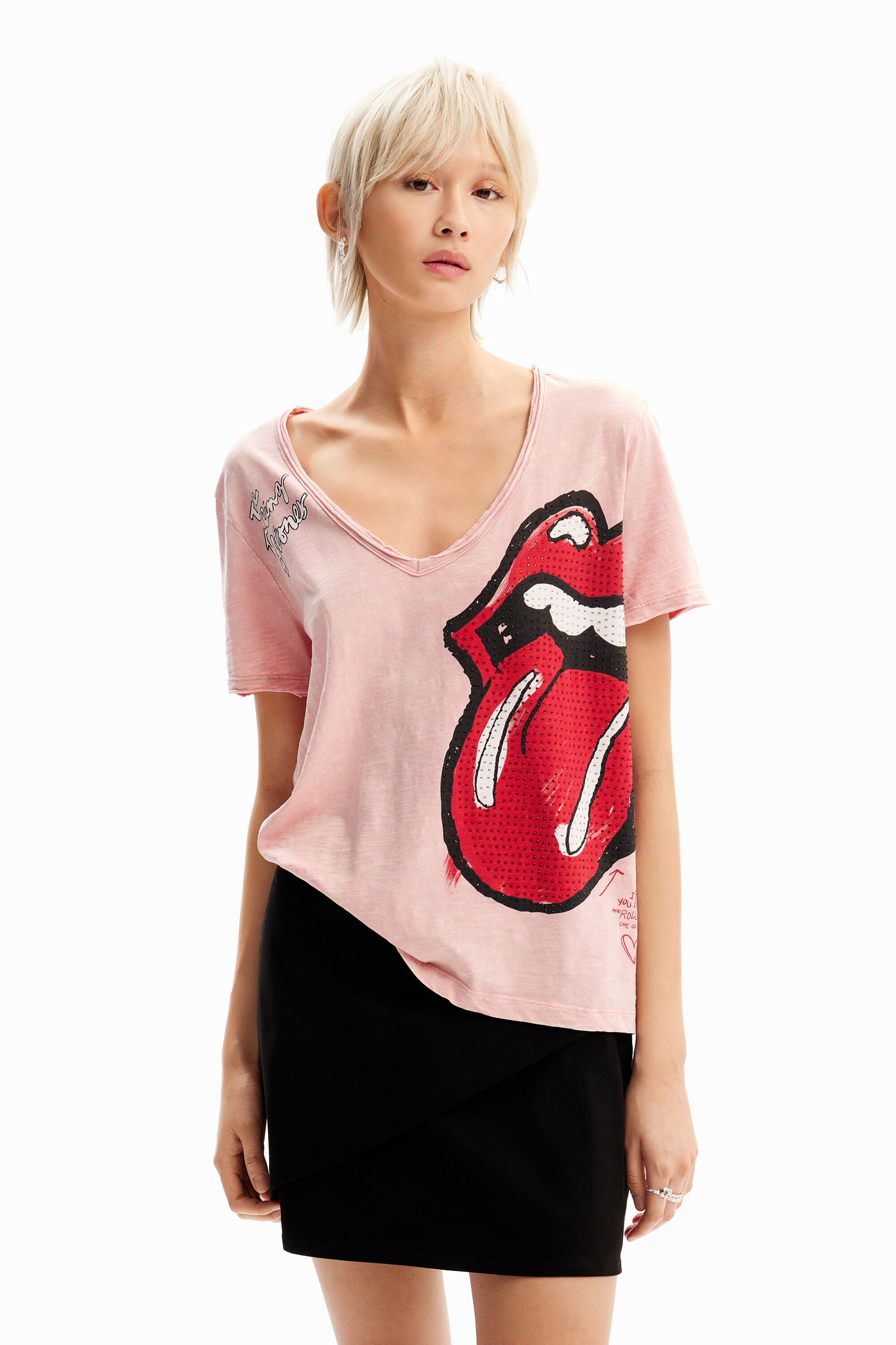 Camiseta strass The Rolling Stones