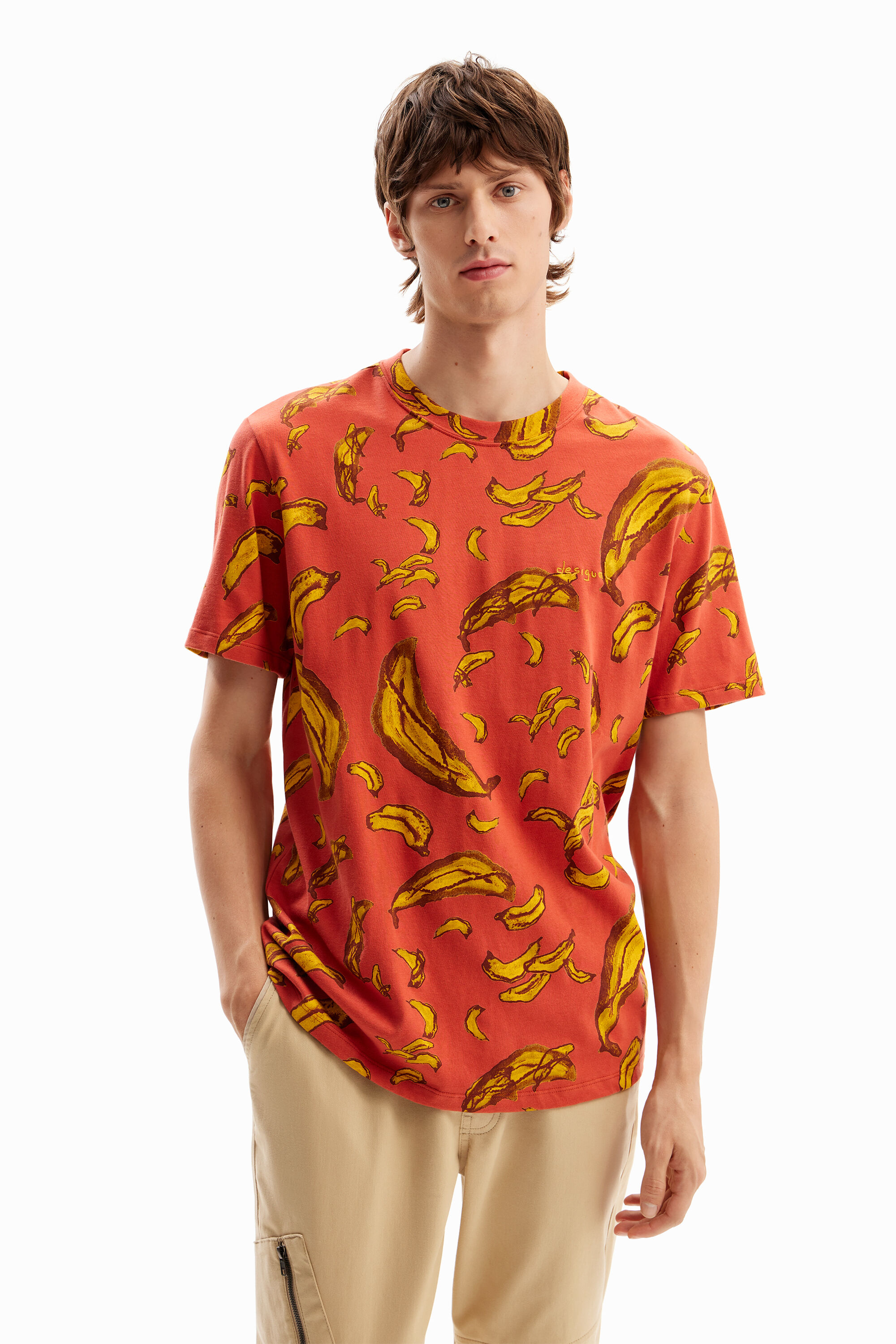 Camiseta manga corta pl&aacute;tanos