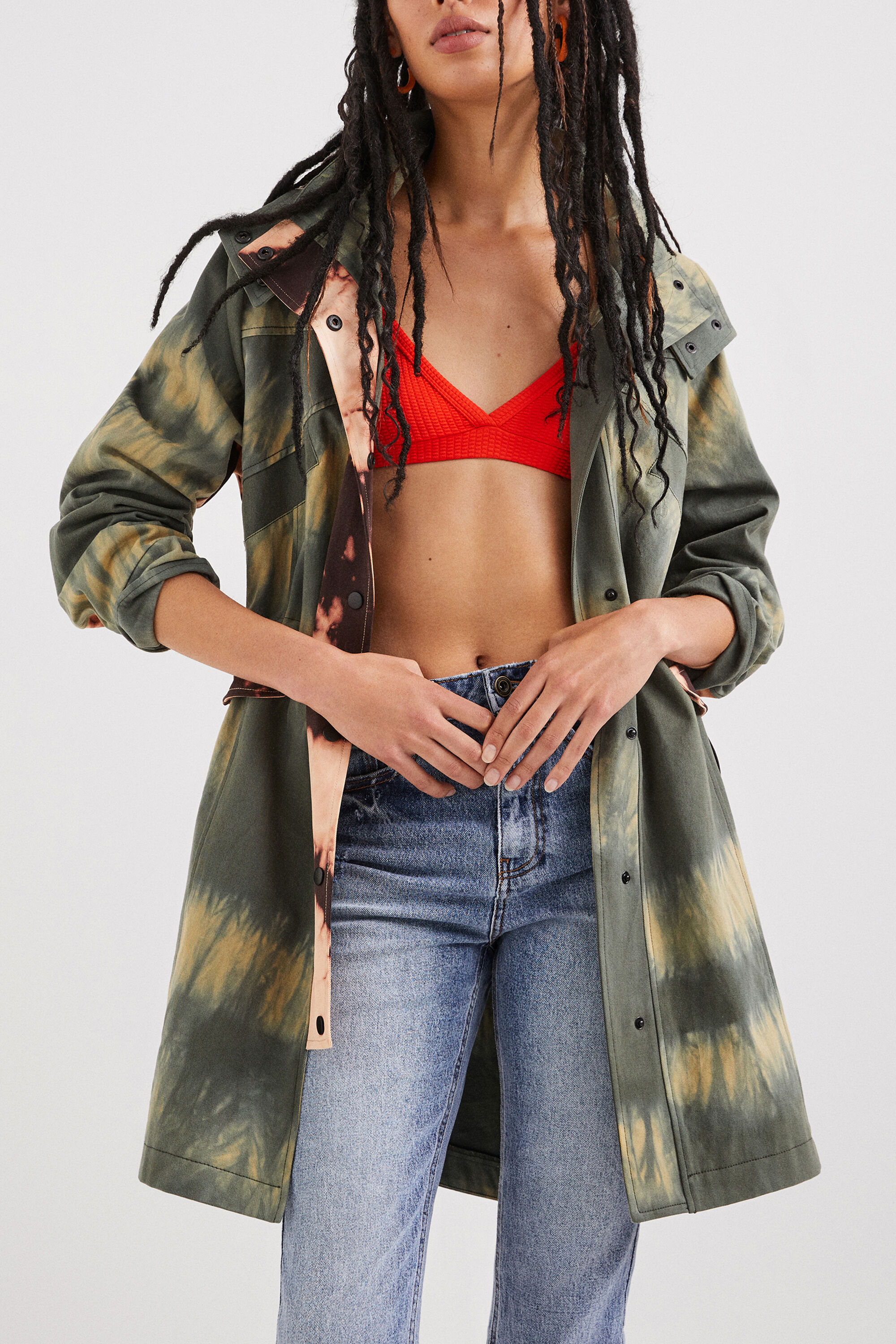 Parka tie-dye
