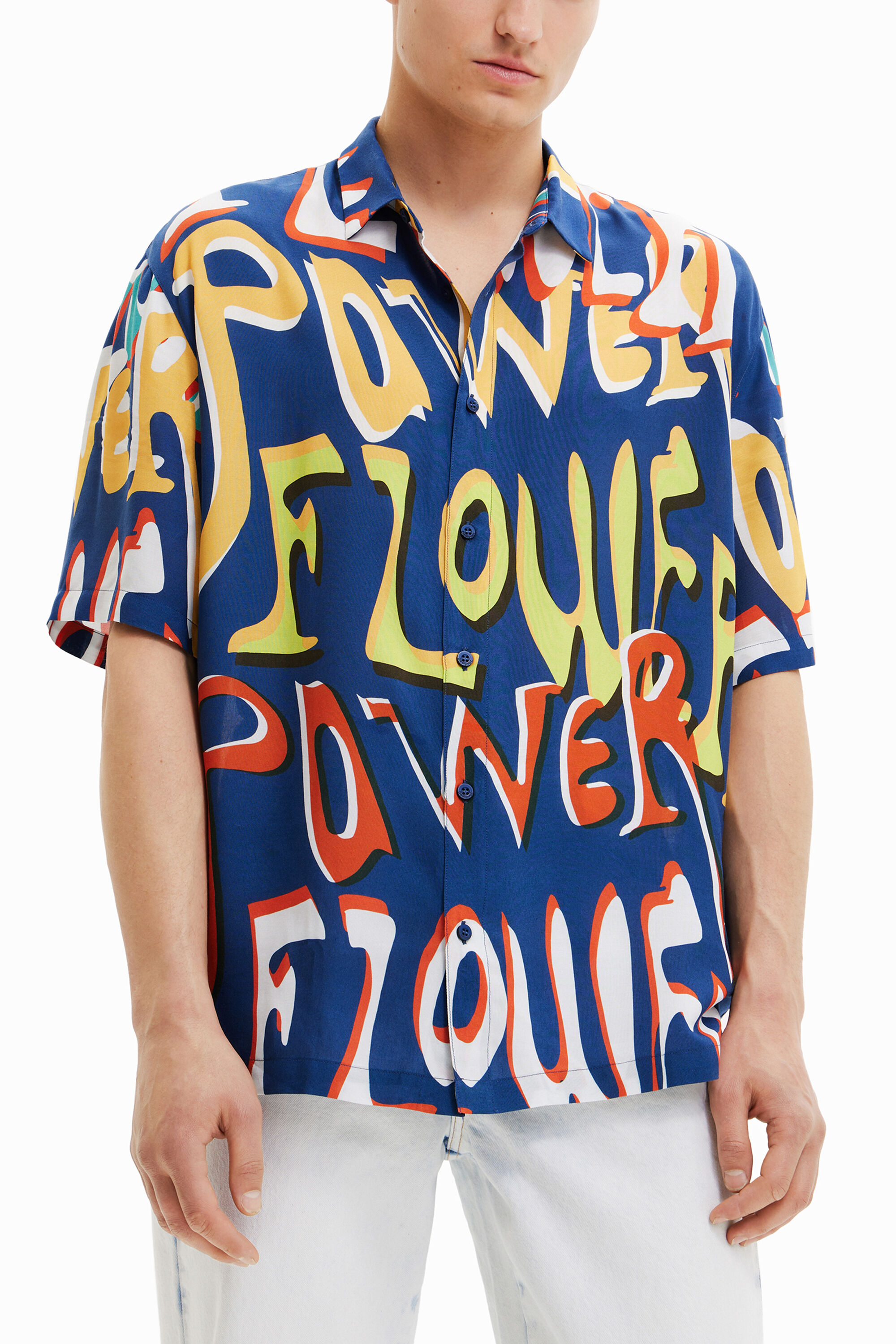 Camisa resort flower