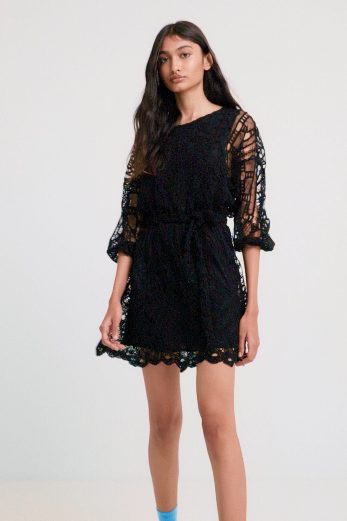 Vestido estilo crochet Johnson Hartig