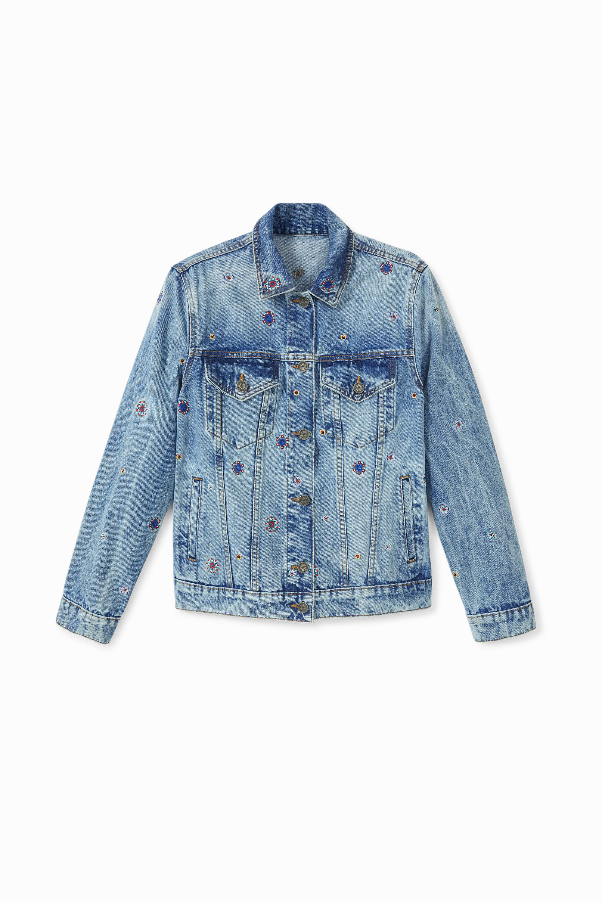 Chaqueta vaquera slim mandalas