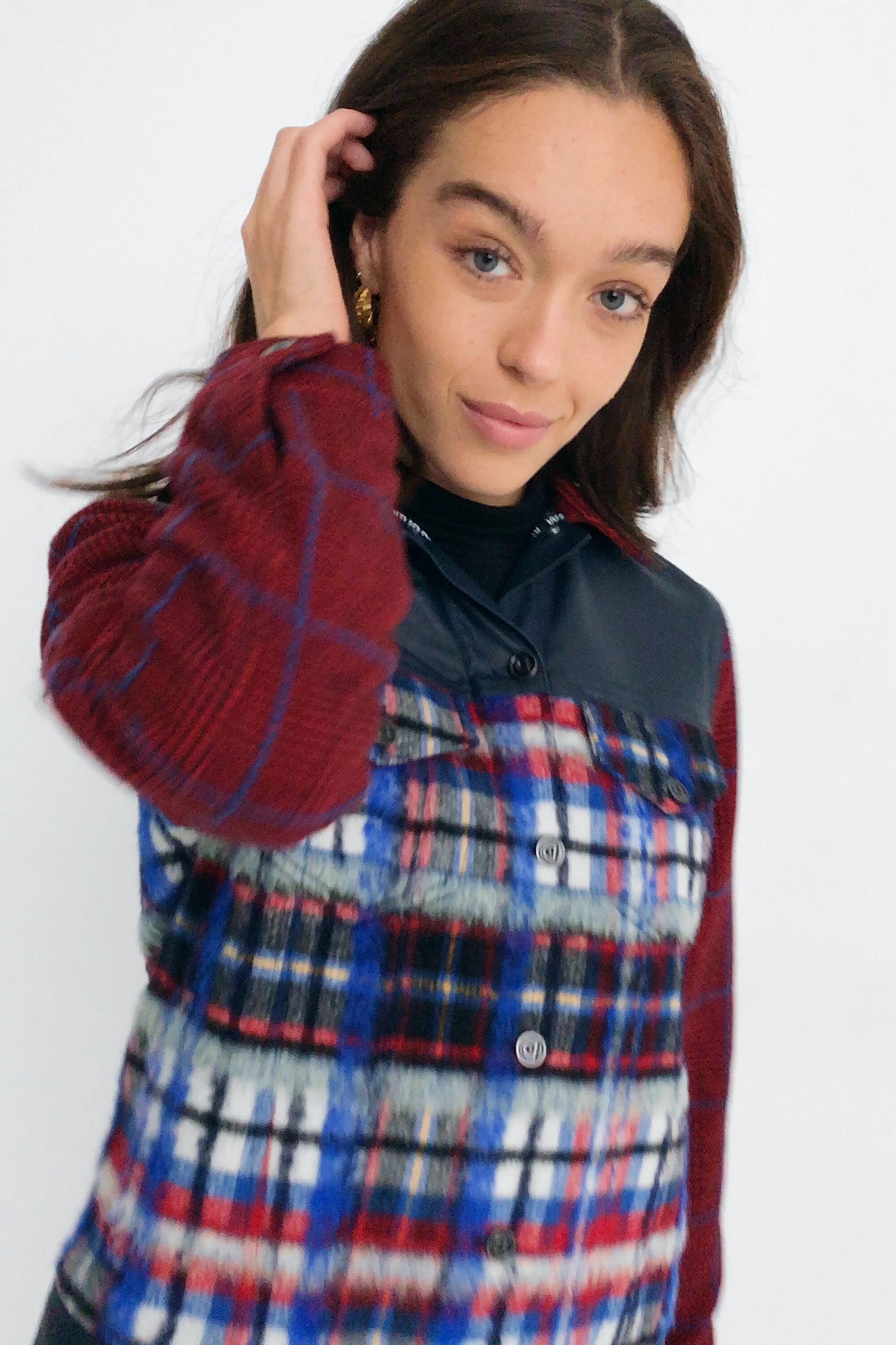 Chaqueta tart&aacute;n pelo