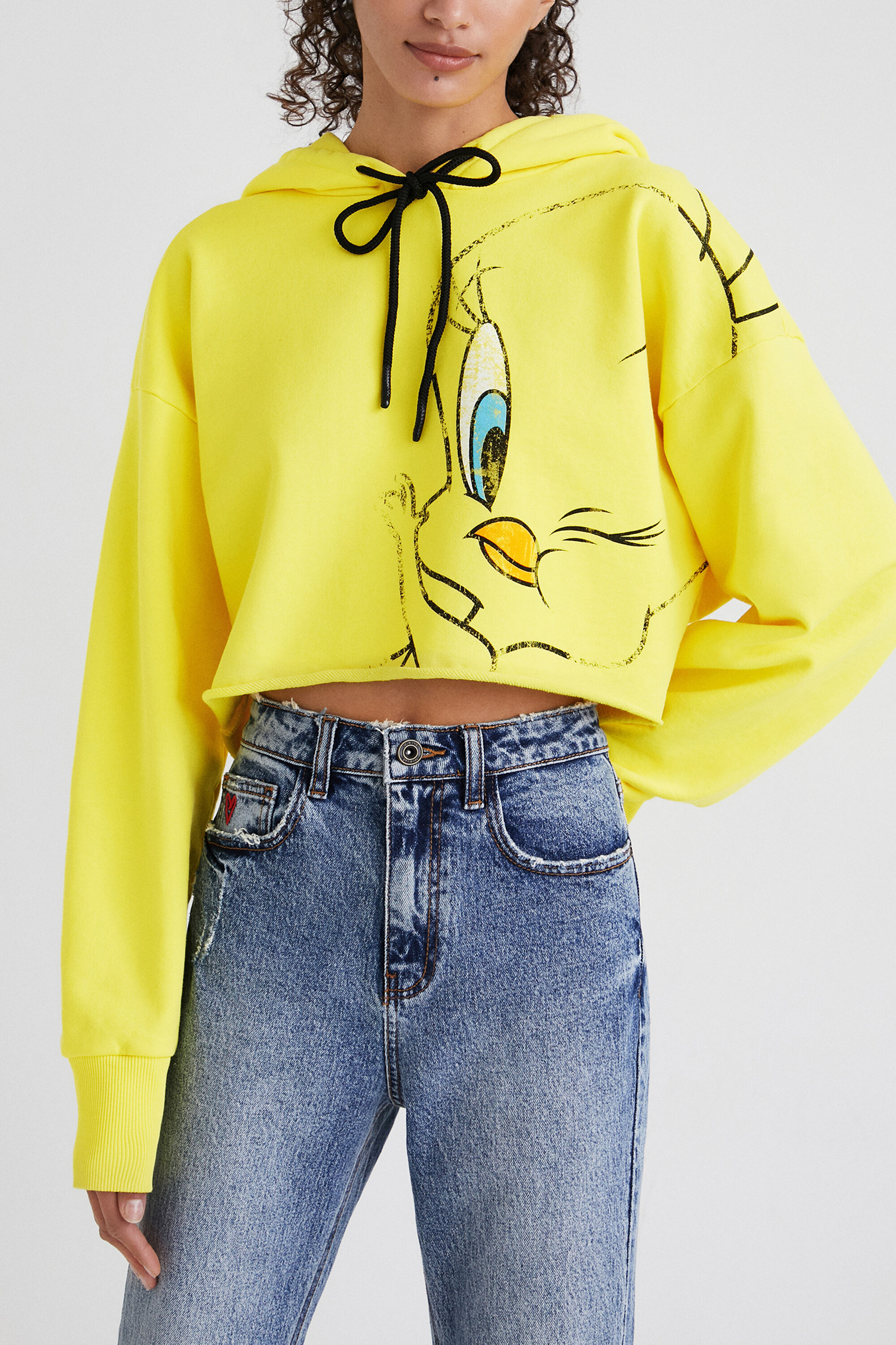 Sudadera cropped Piol&iacute;n