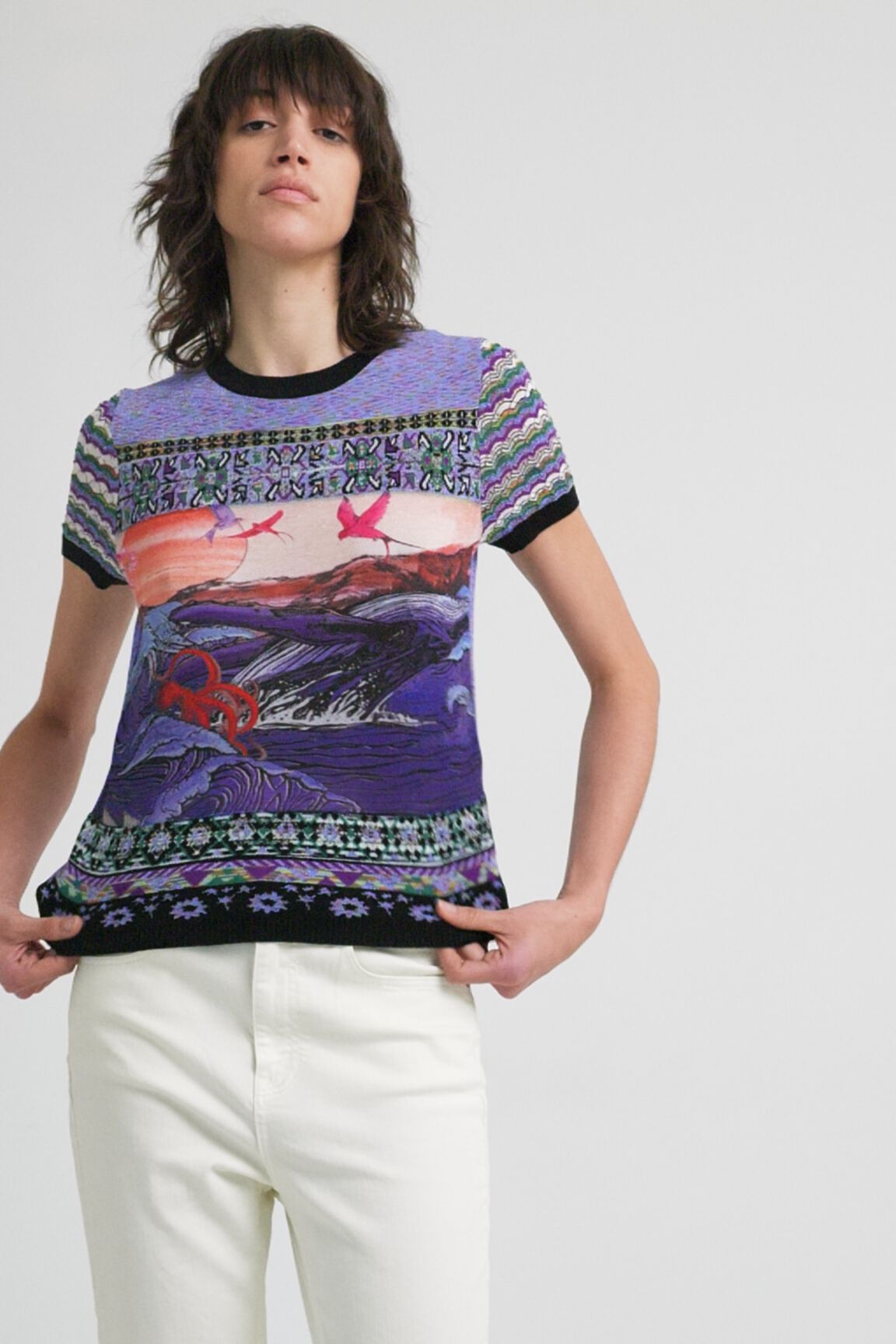 Camiseta tricot japonesa