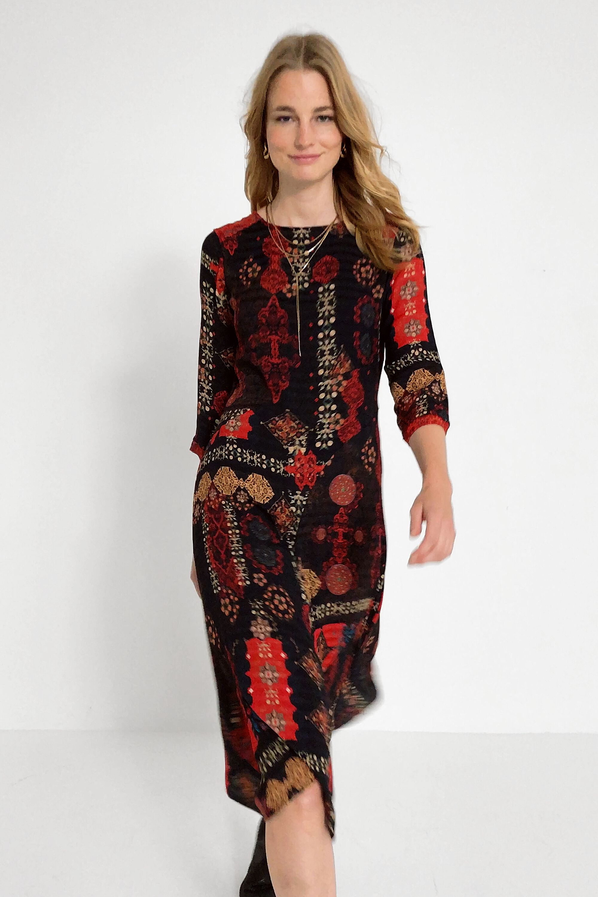 Vestido largo midi indonesio