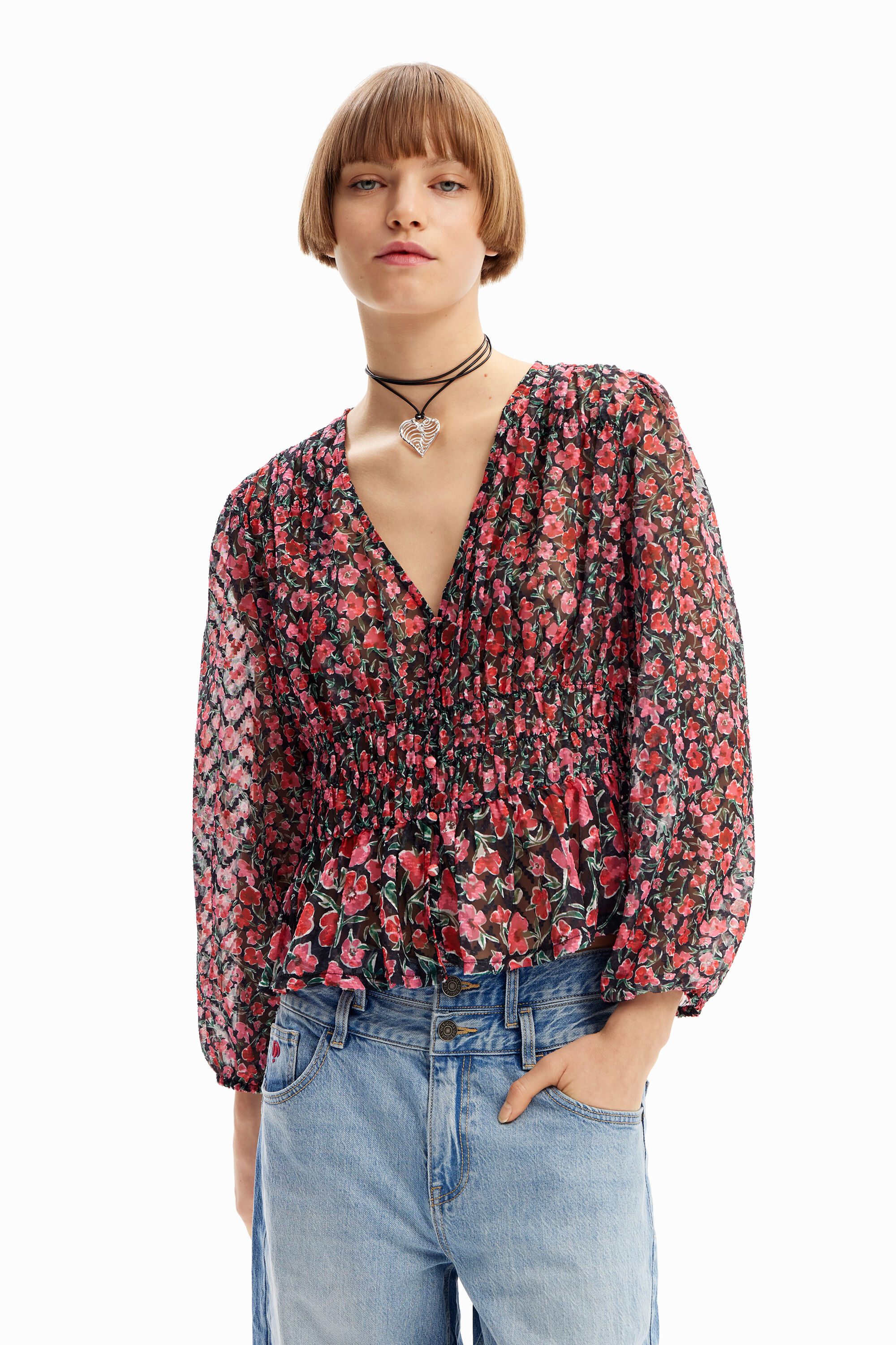 Blusa plumeti flores