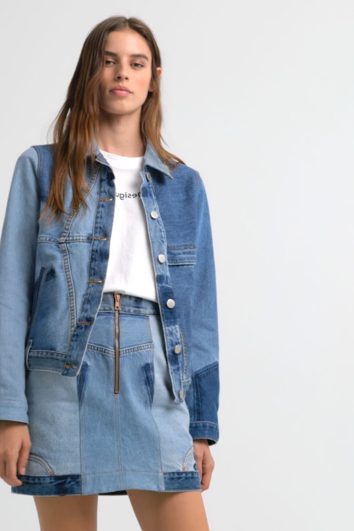 Chaqueta vaquera trucker upcycling