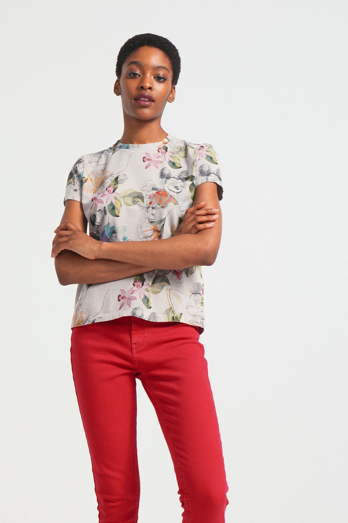Camiseta tropical Mickey Mouse