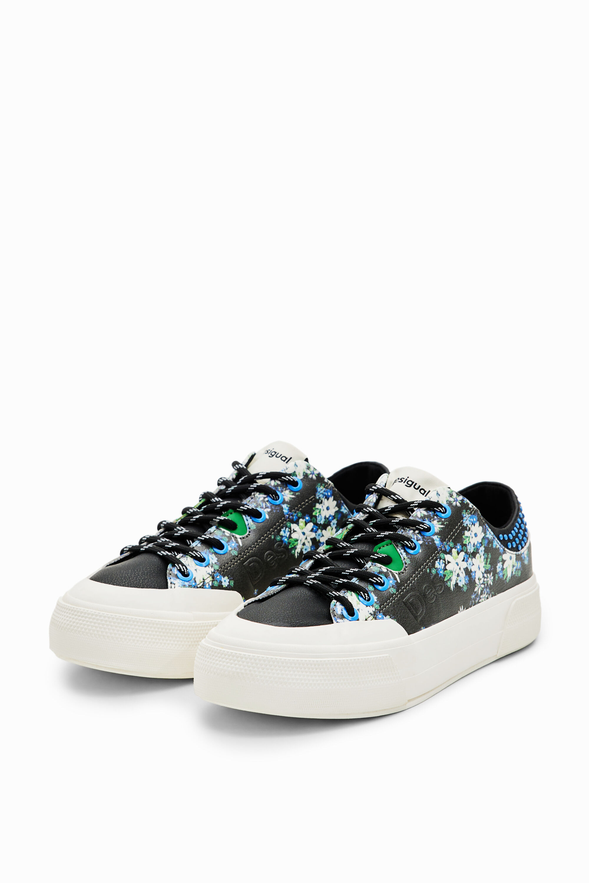 Sneakers plataforma flores