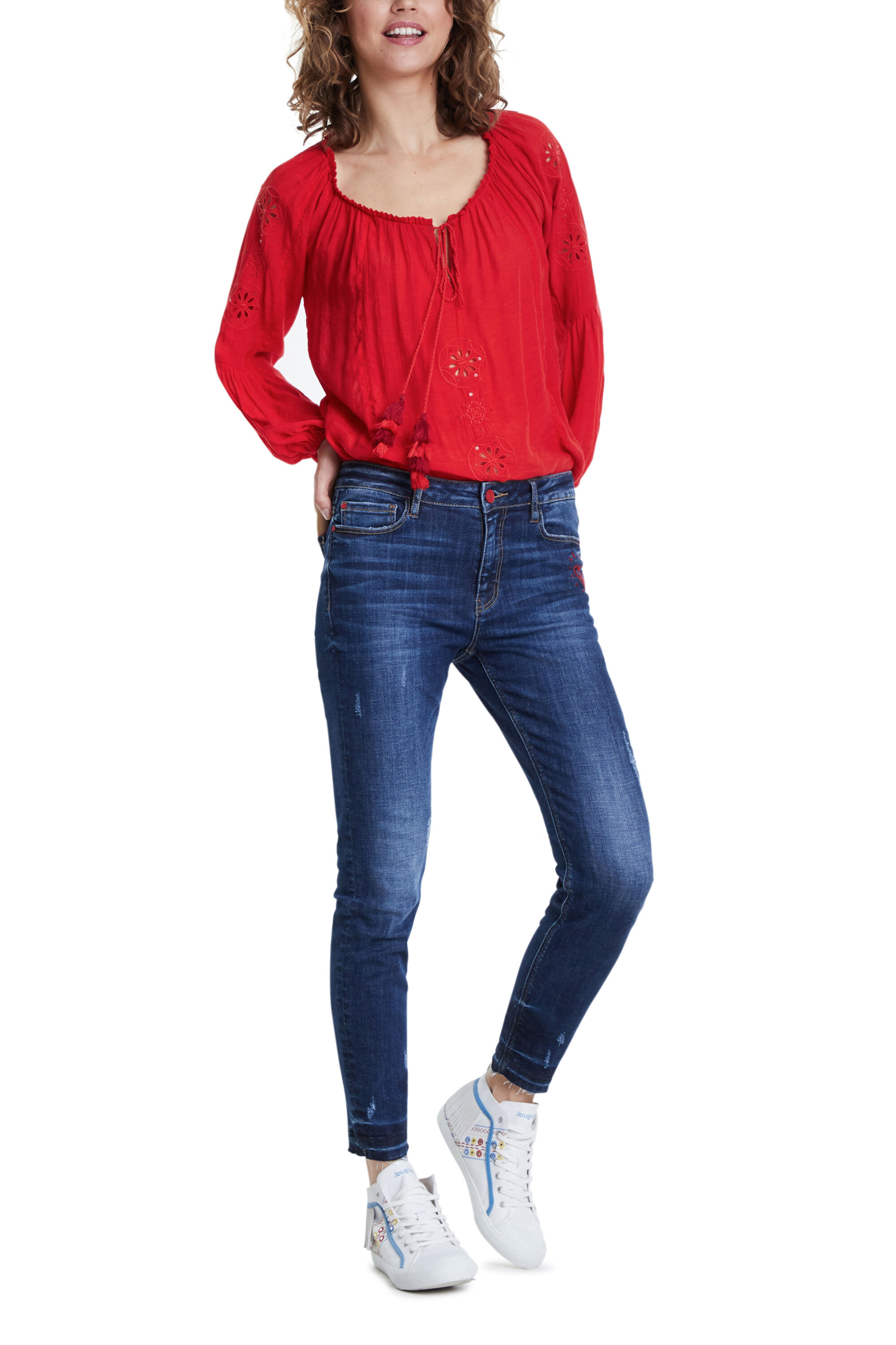 Pantal&oacute;n vaquero skinny coraz&oacute;n