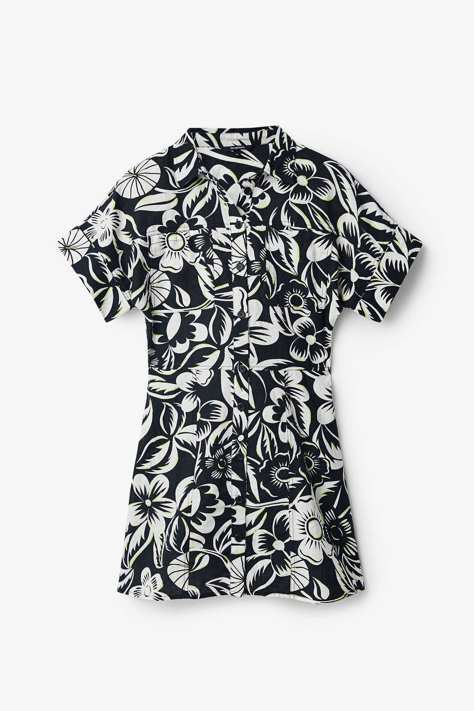 Vestido corto camisero