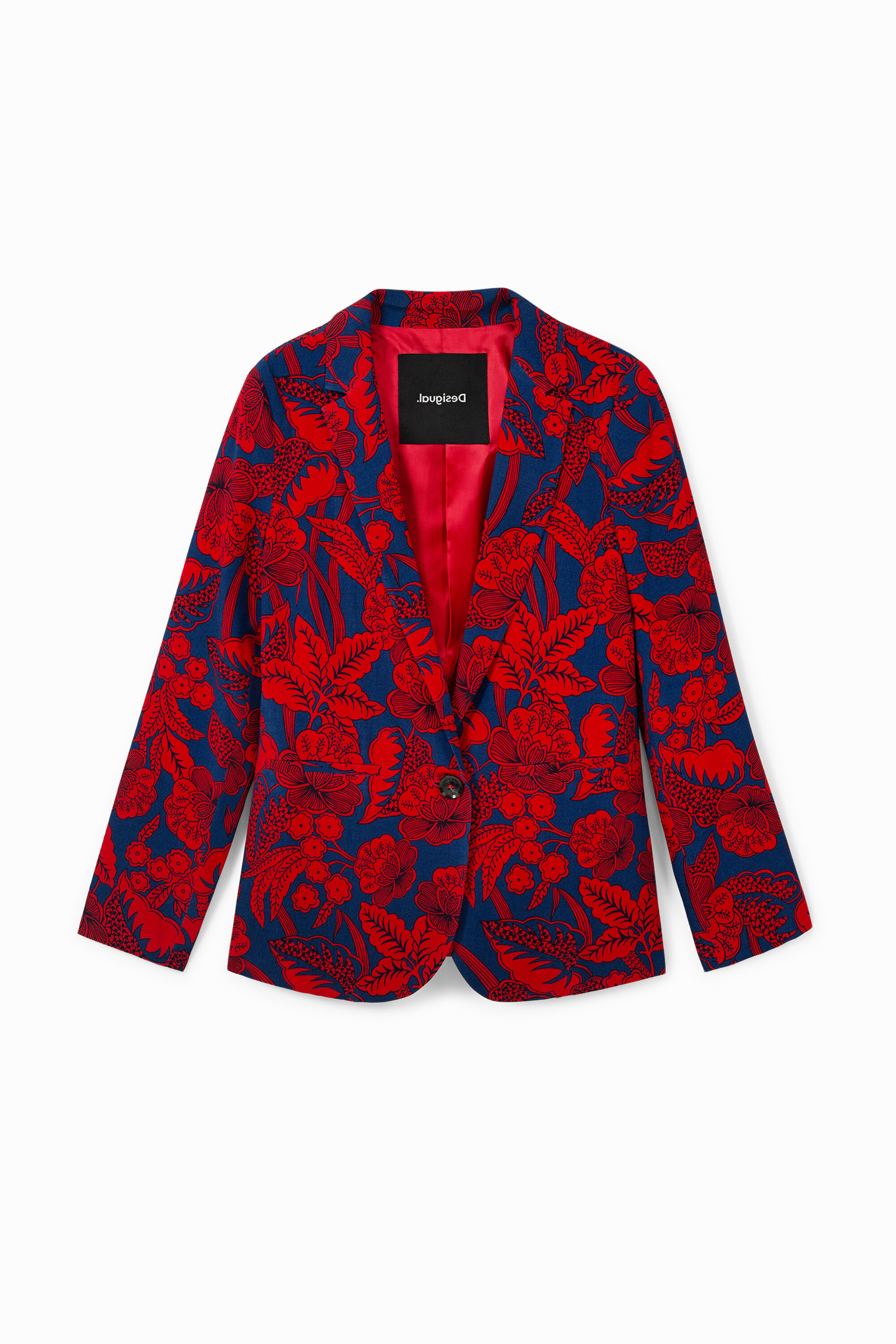Americana floral borgo&ntilde;a