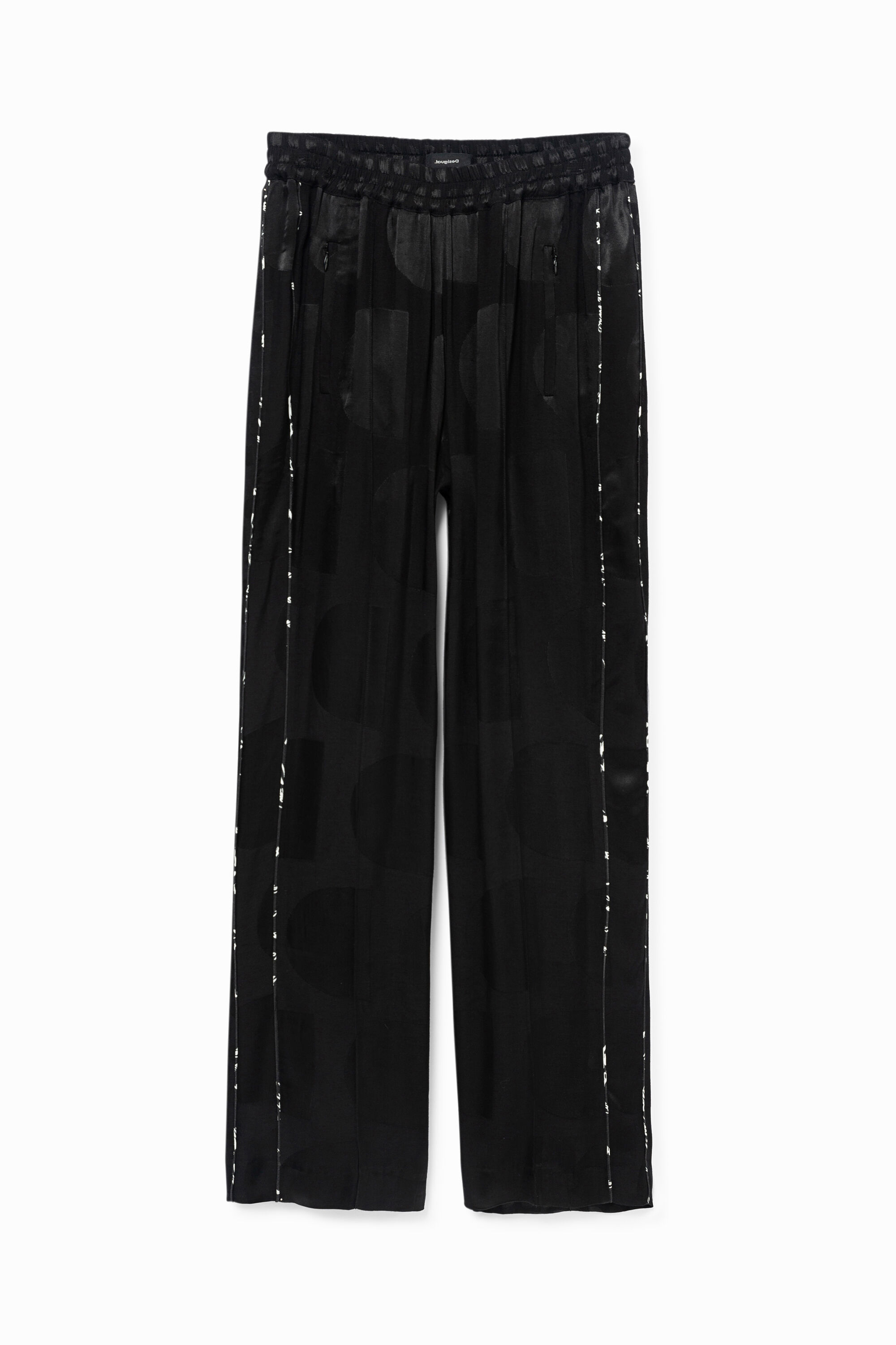 Pantal&oacute;n en logoman&iacute;a brillante