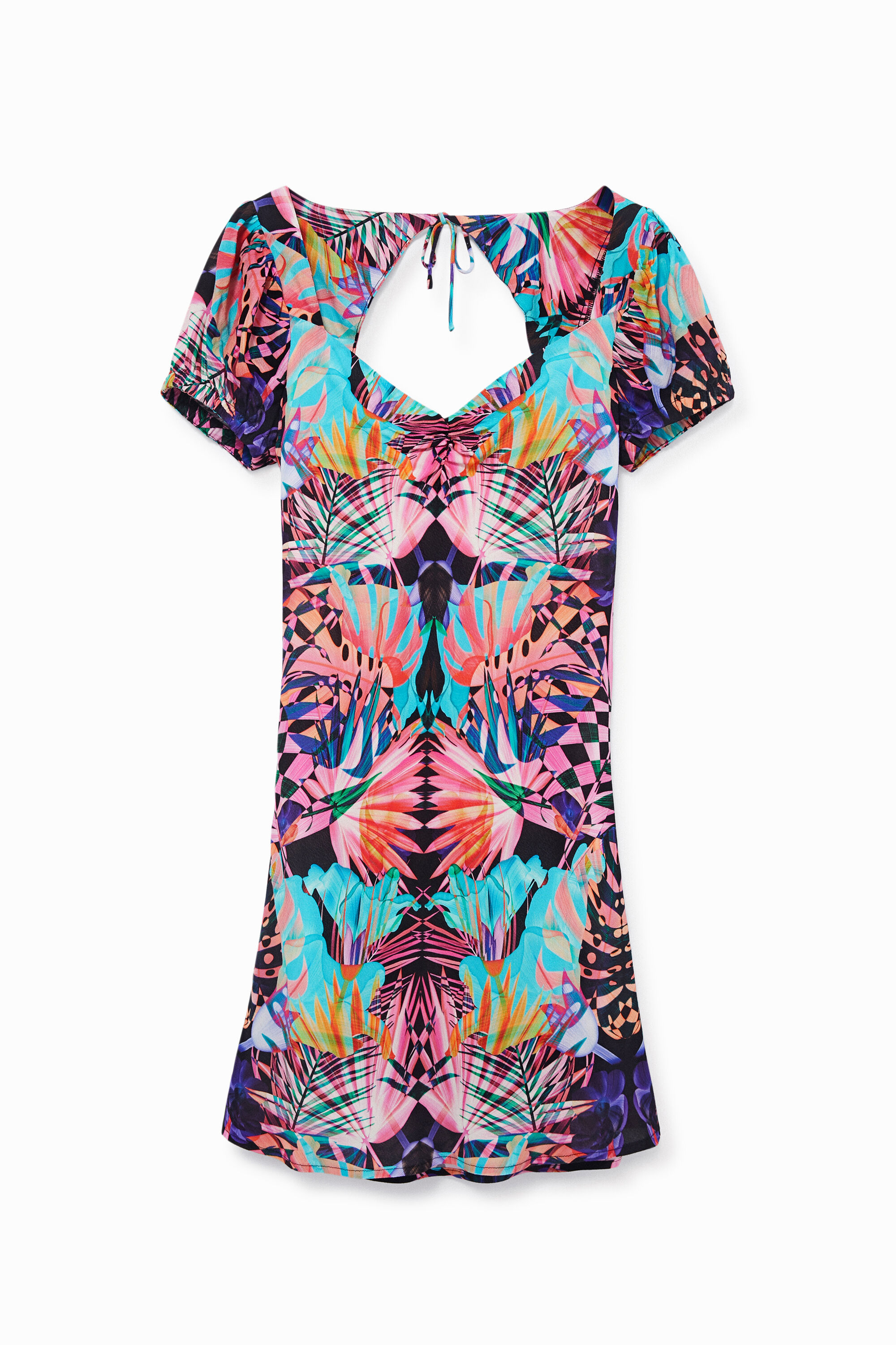 Vestido estampado arty