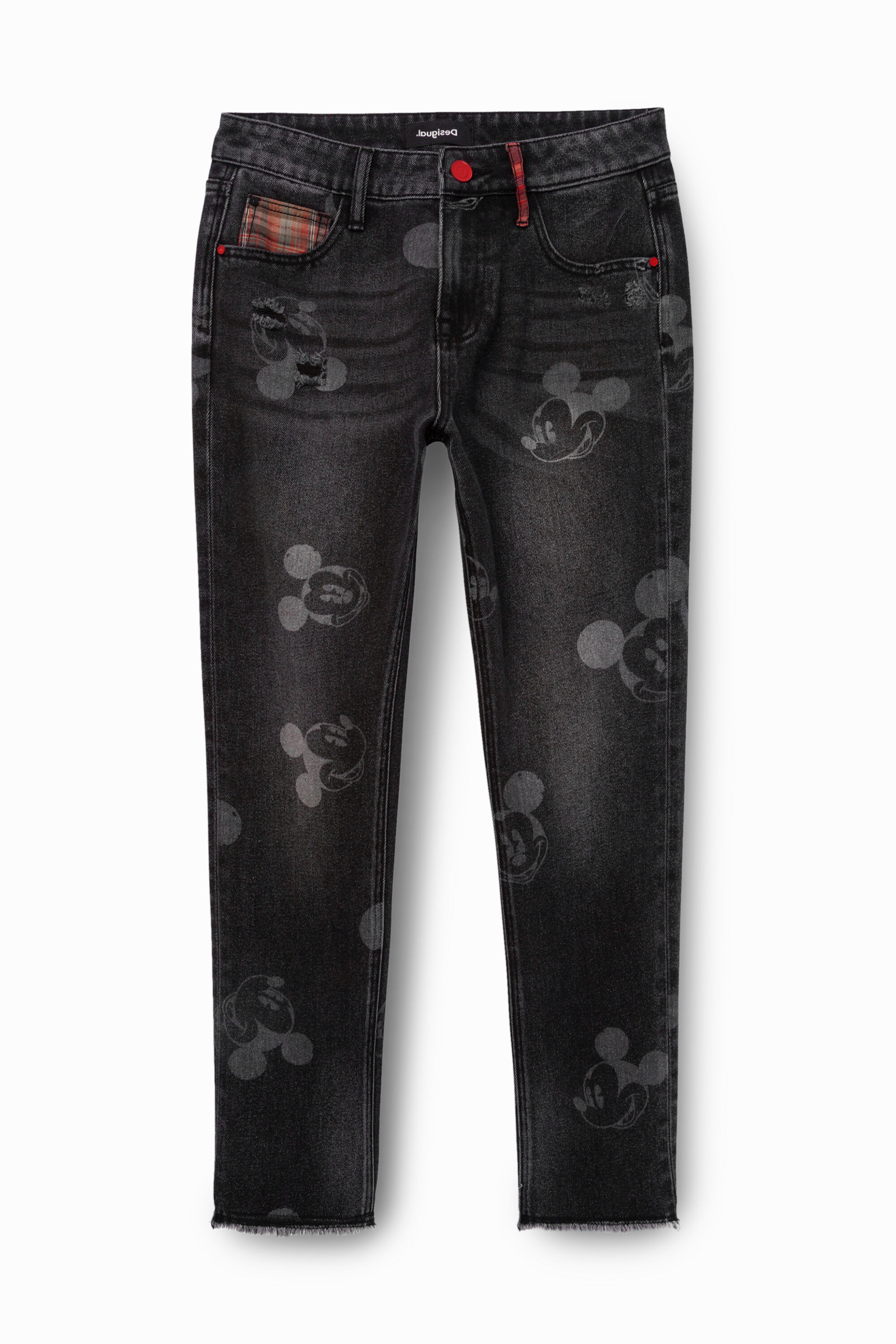 Pantal&oacute;n vaquero boyfriend Mickey Mouse