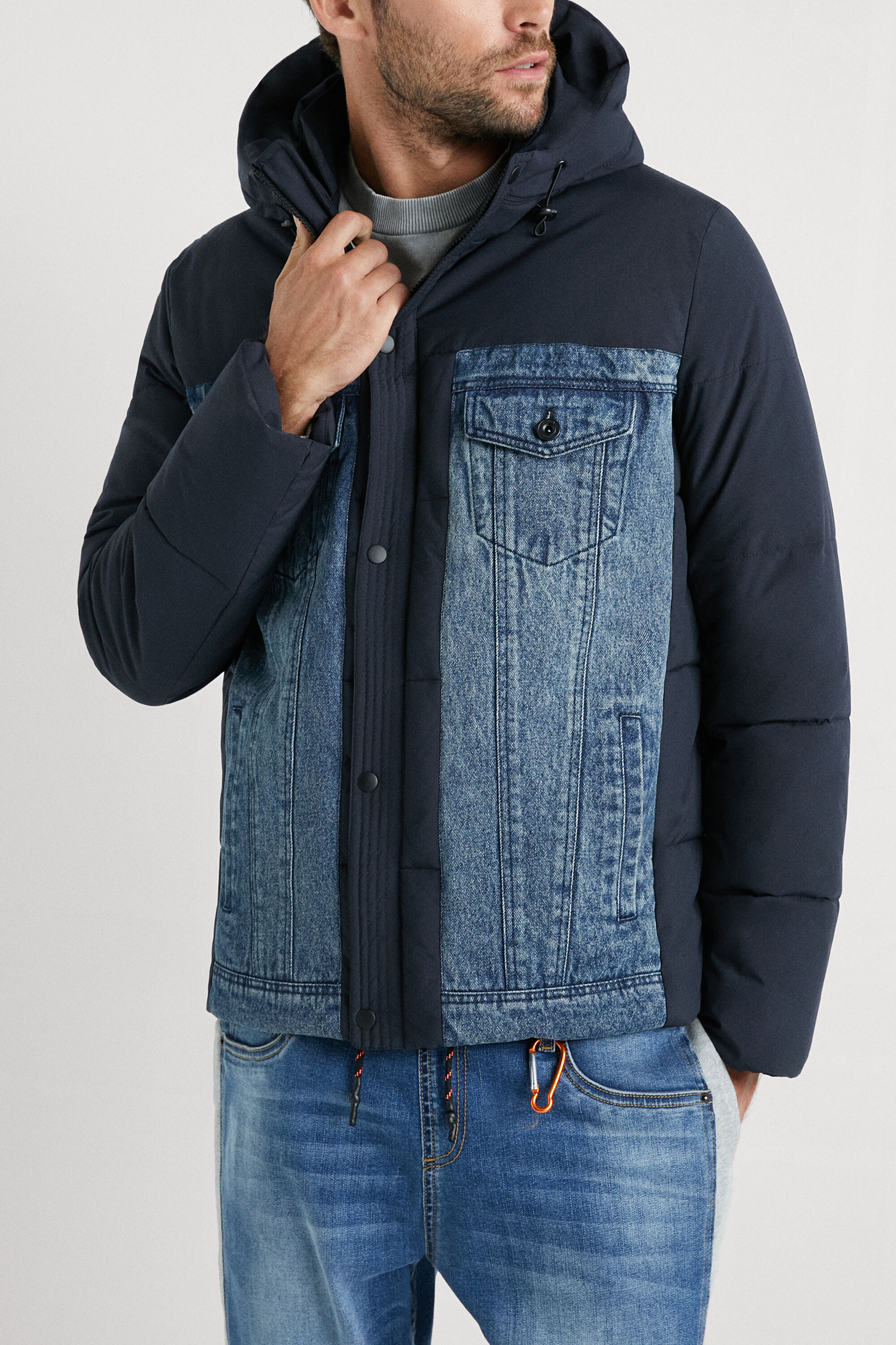 Chaqueta acolchada vaquera
