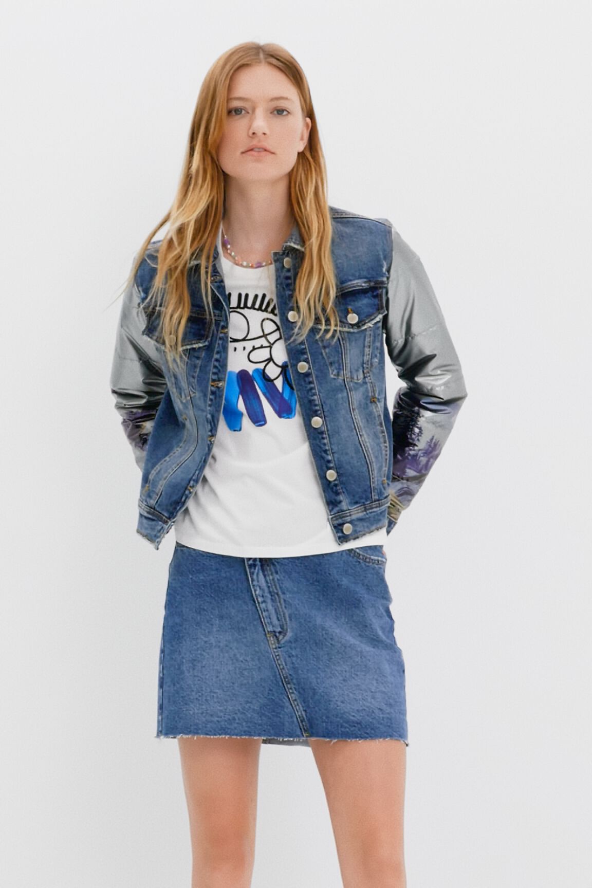 Chaqueta vaquera h&iacute;brida