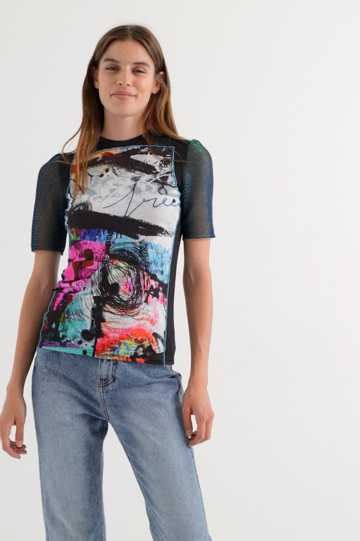 Camiseta arty patch