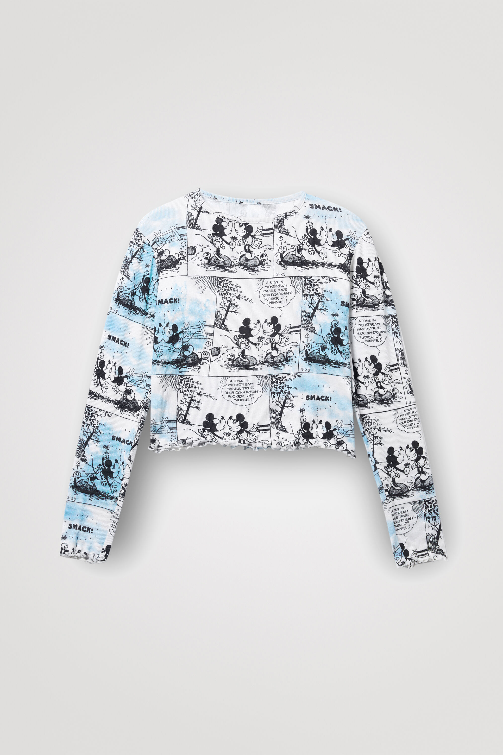 Camiseta crop Mickey Mouse
