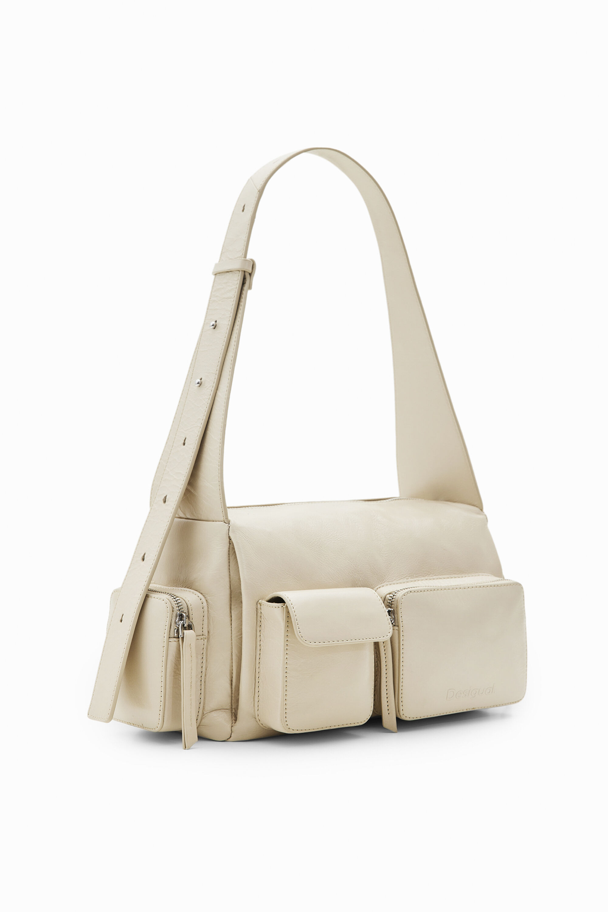 Bolso mediano piel bolsillos