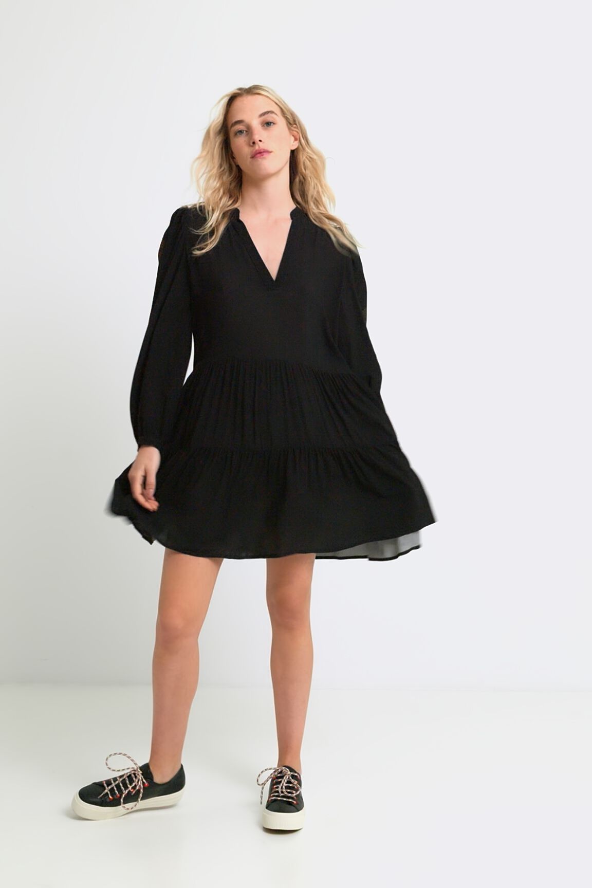 Vestido mangas &eacute;tnicas