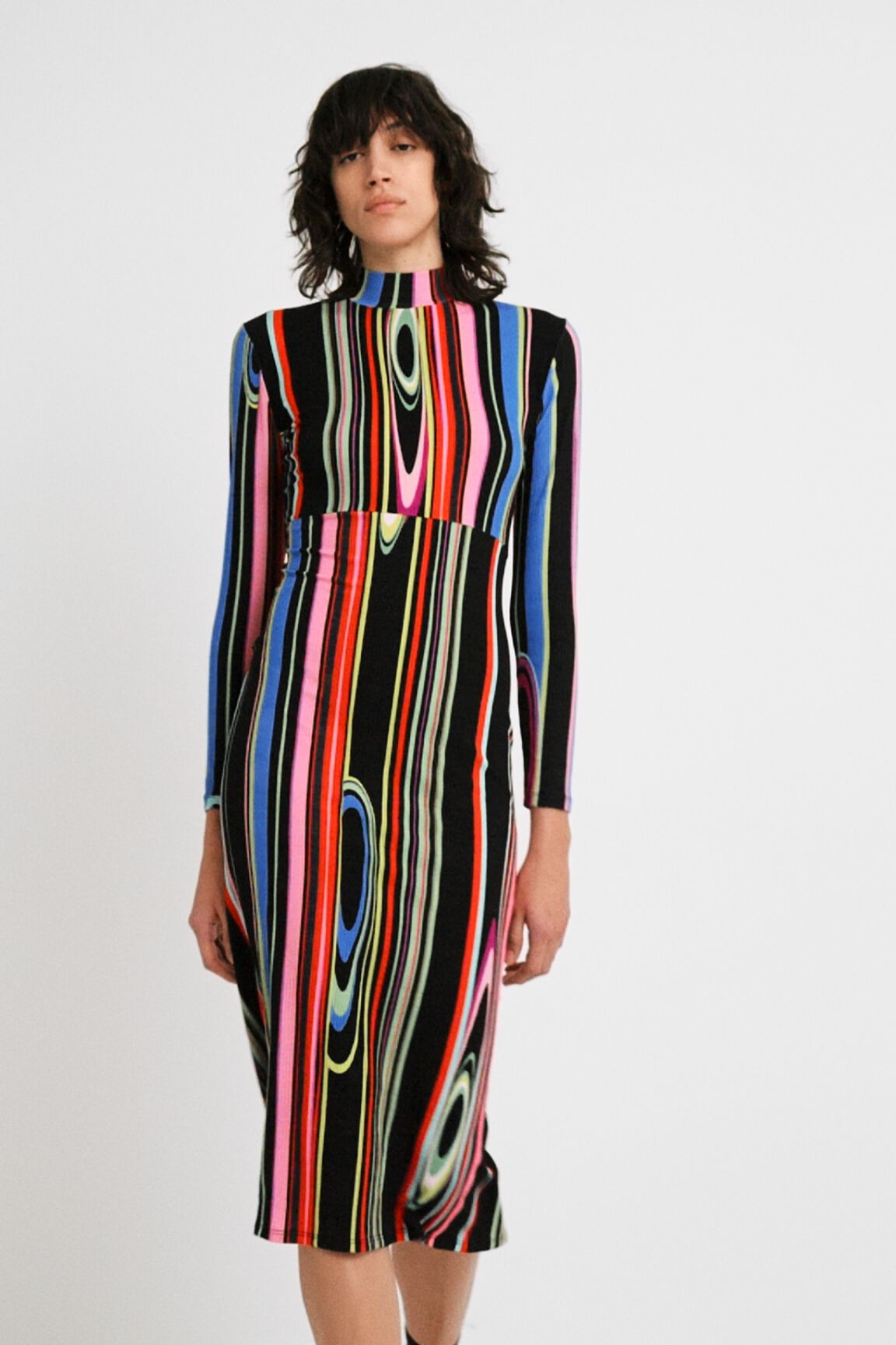 Vestido slim midi
