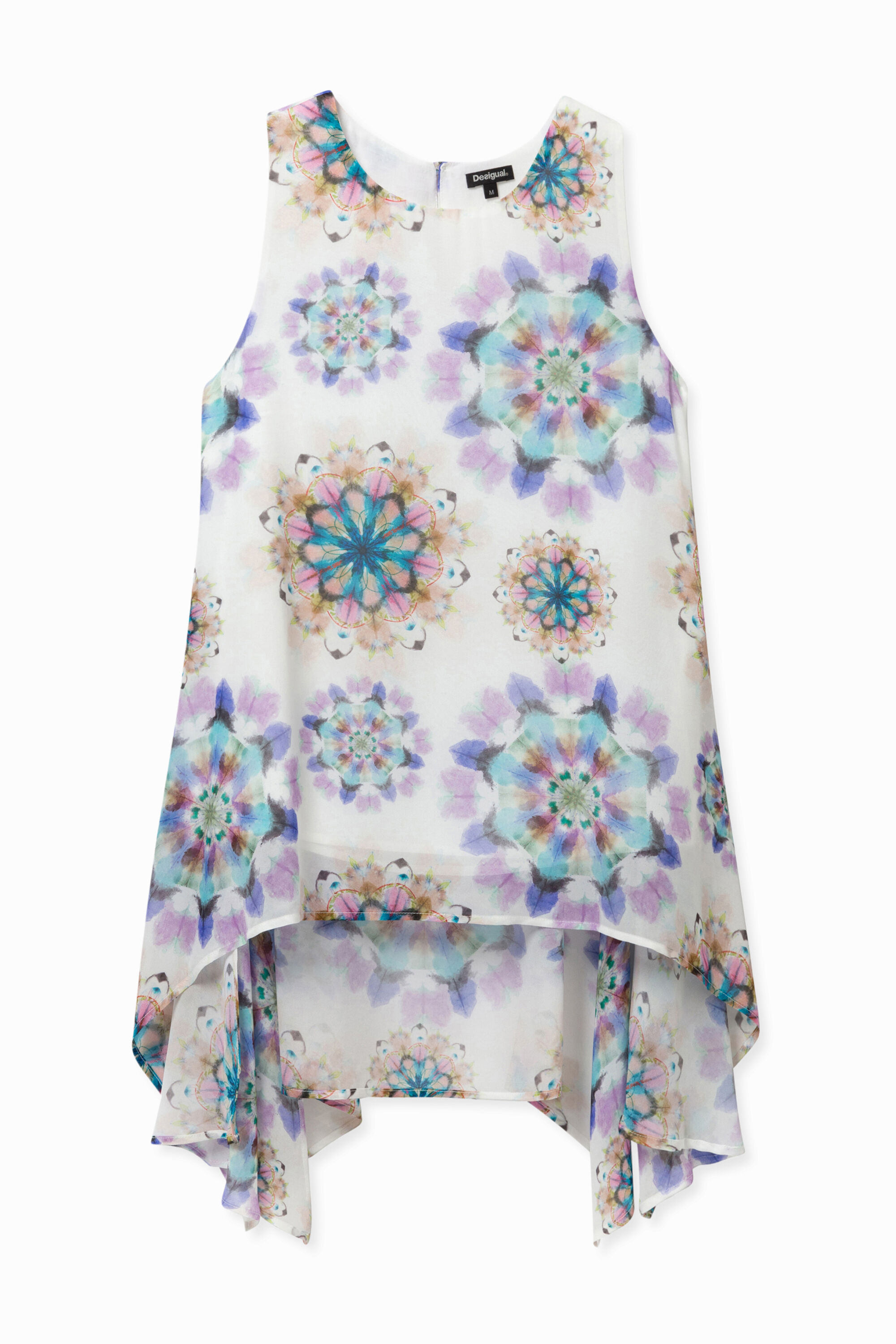 Blusa asim&eacute;trica print gal&aacute;ctico