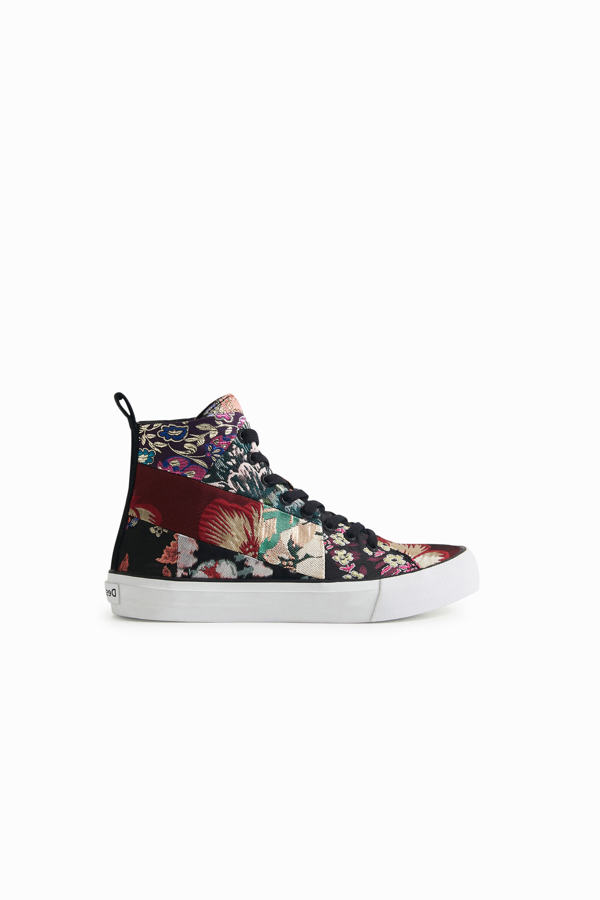 Zapatillas bota patch floral