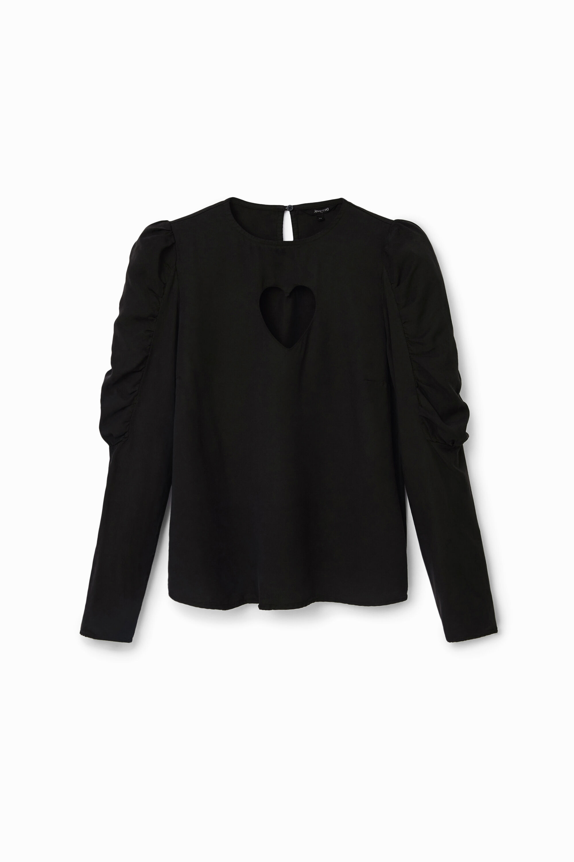 Blusa mangas abullonadas coraz&oacute;n