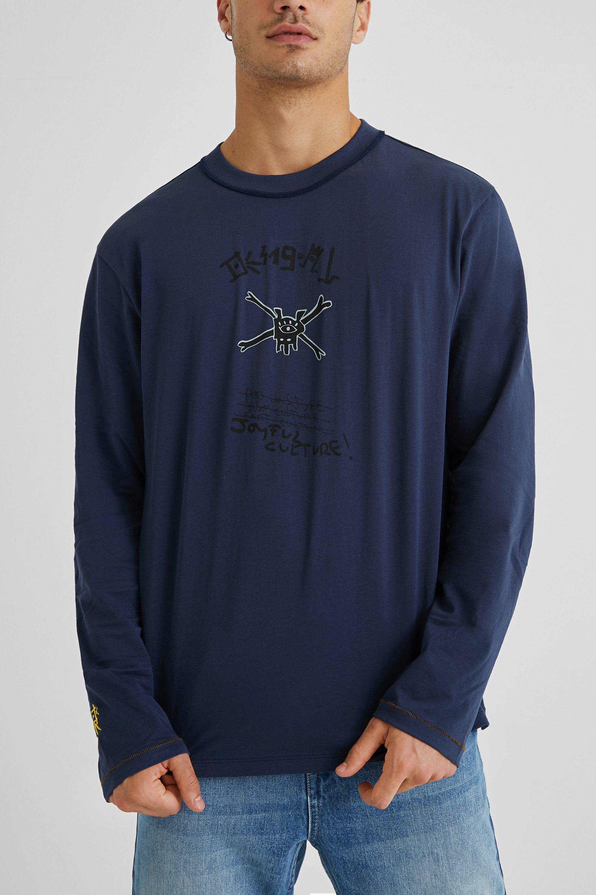 Camiseta algod&oacute;n decoraci&oacute;n frontal