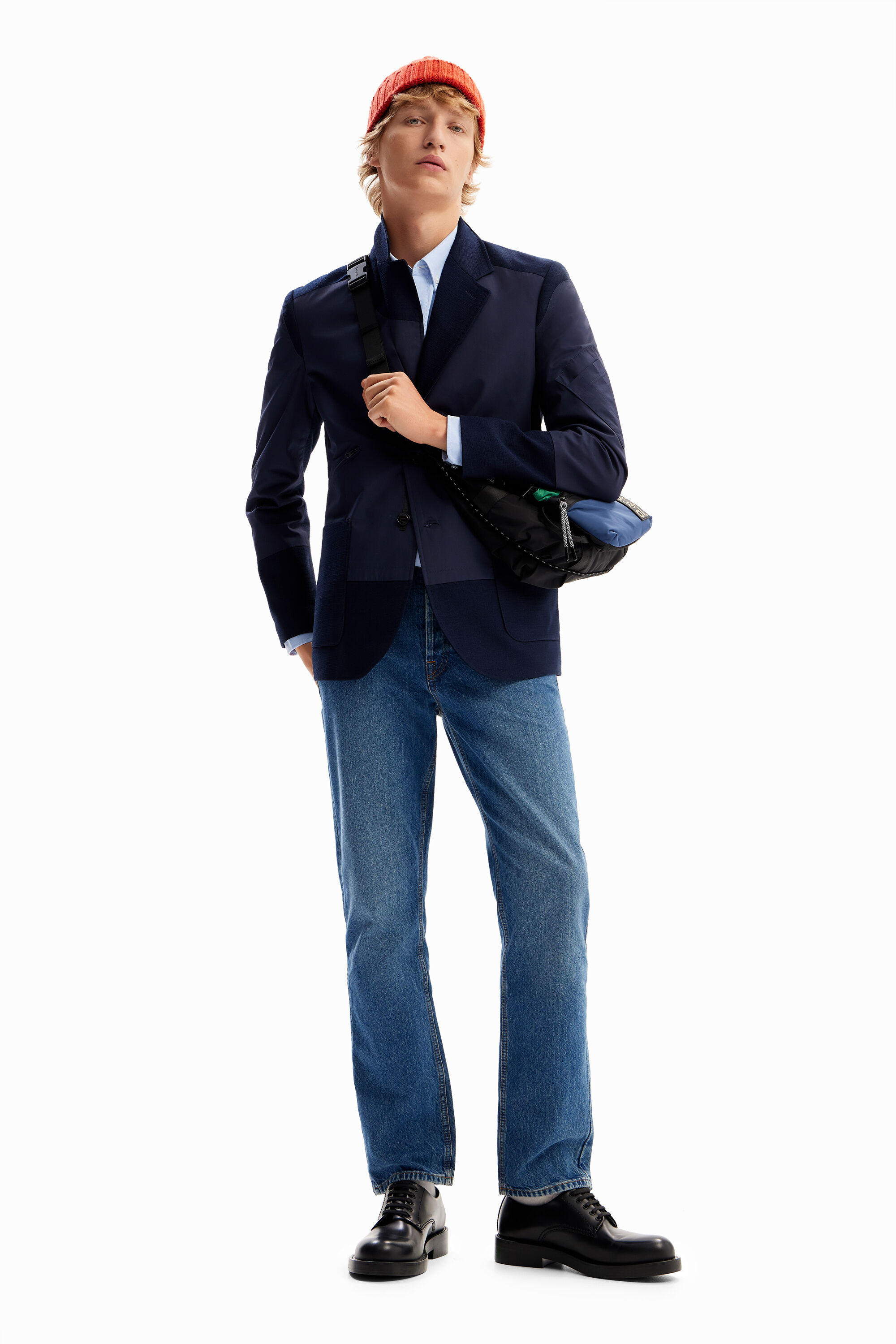 Blazer h&iacute;brida bolsillos