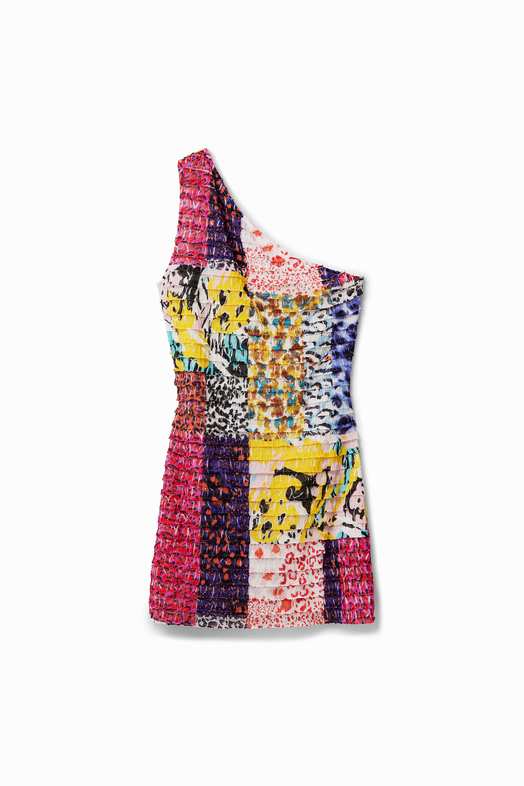 Vestido slim asim&eacute;trico