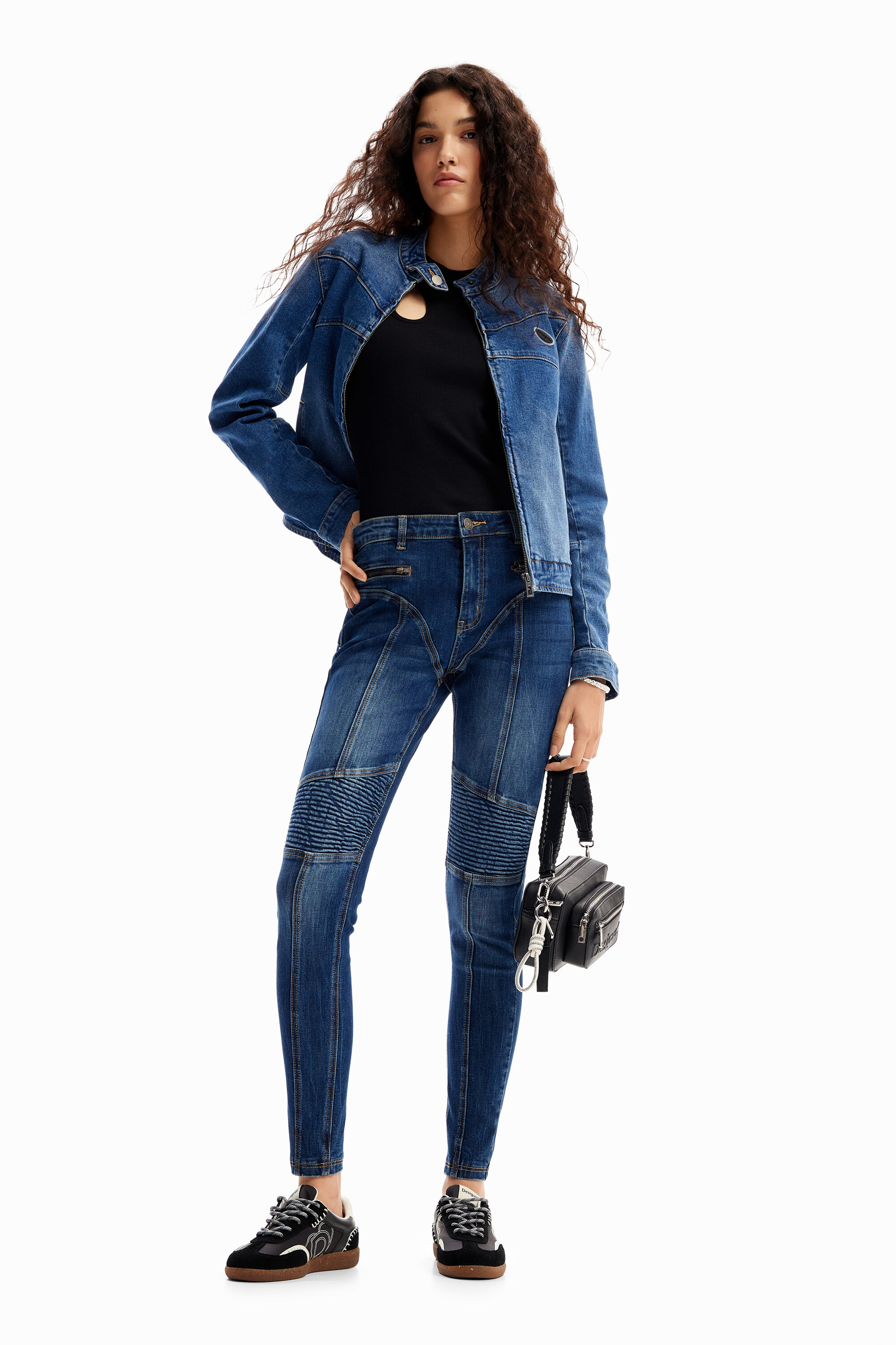 Vaqueros Slim biker