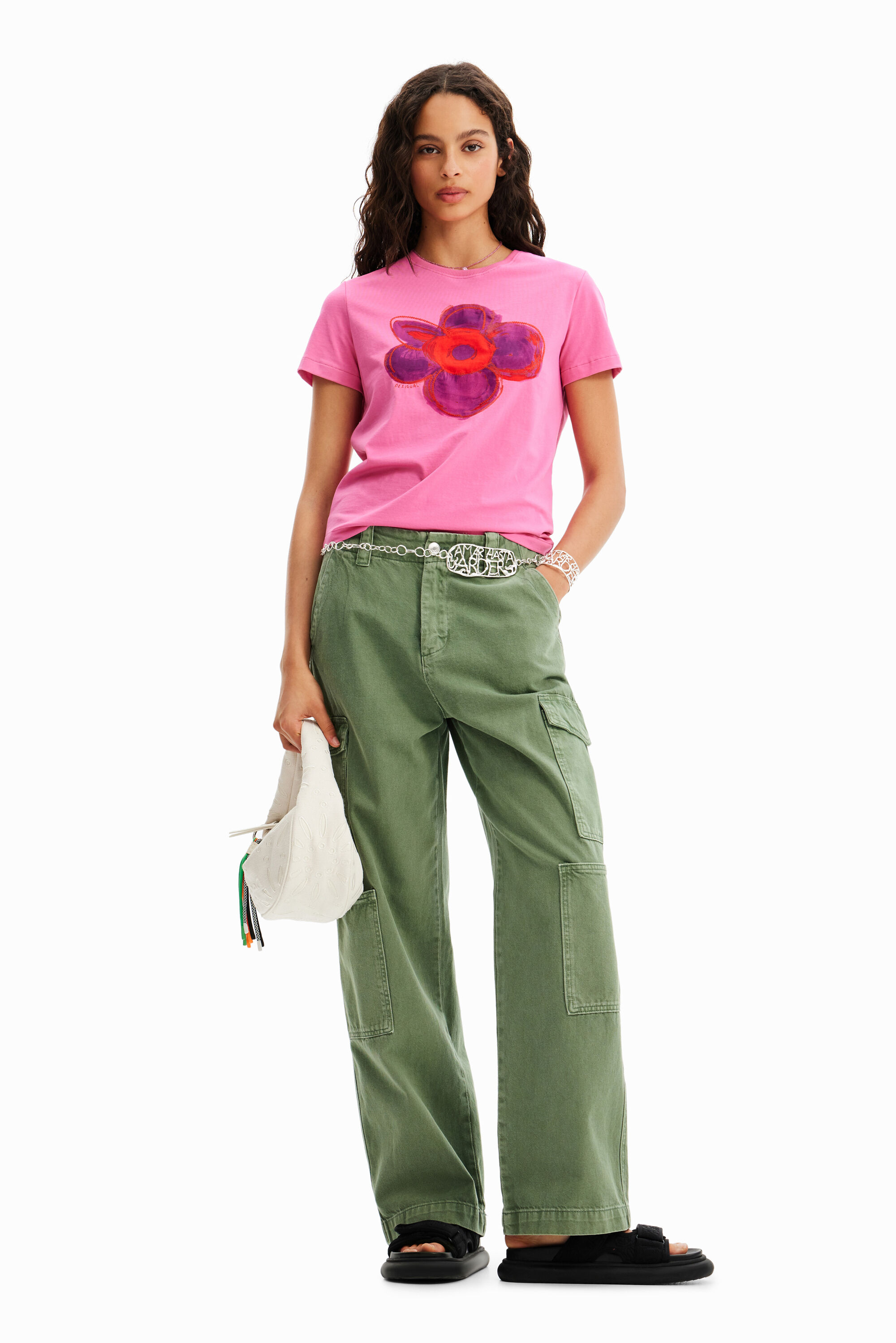 Camiseta ilustraci&oacute;n flor