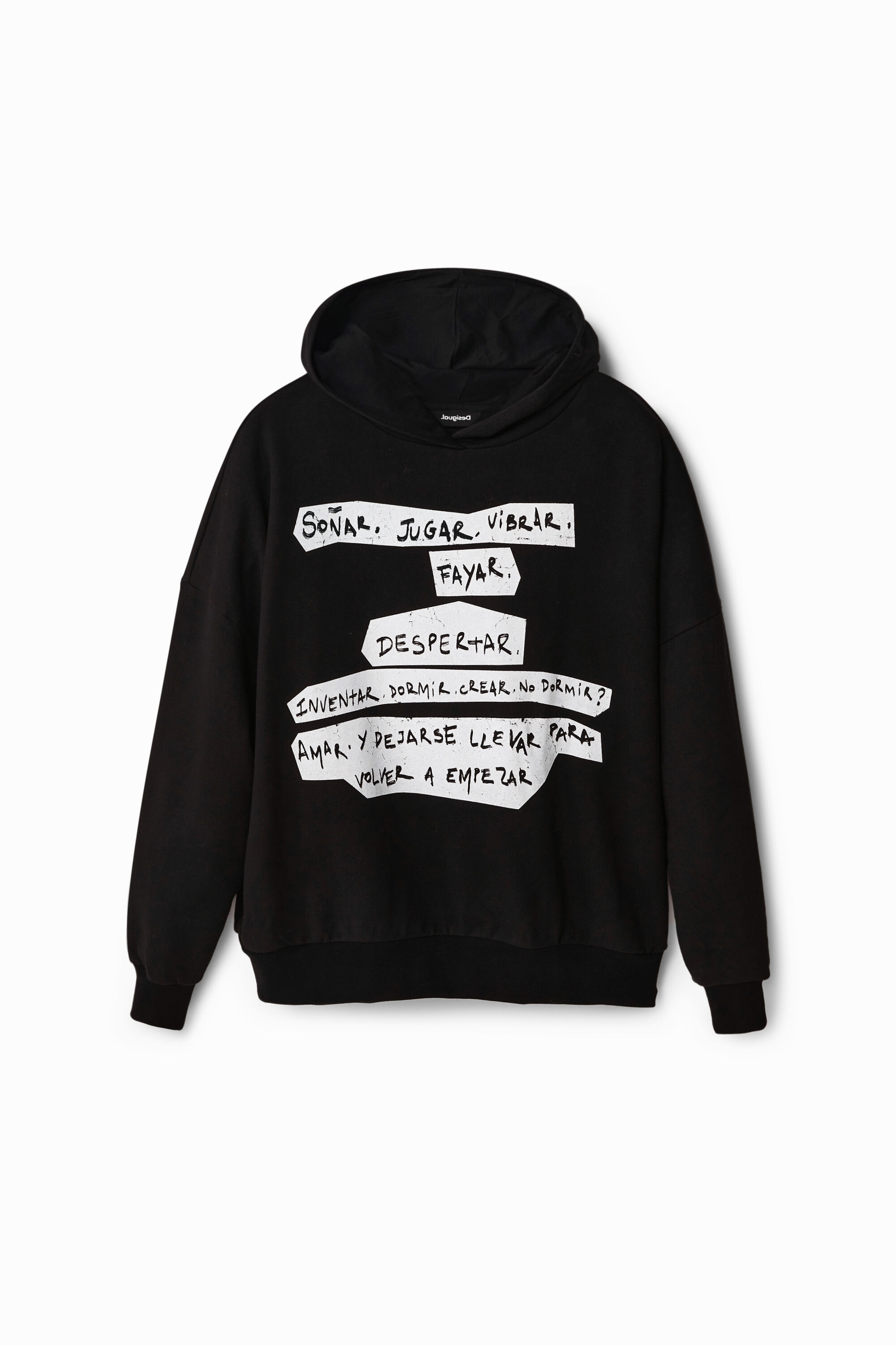 Sudadera oversize texto Manifesto