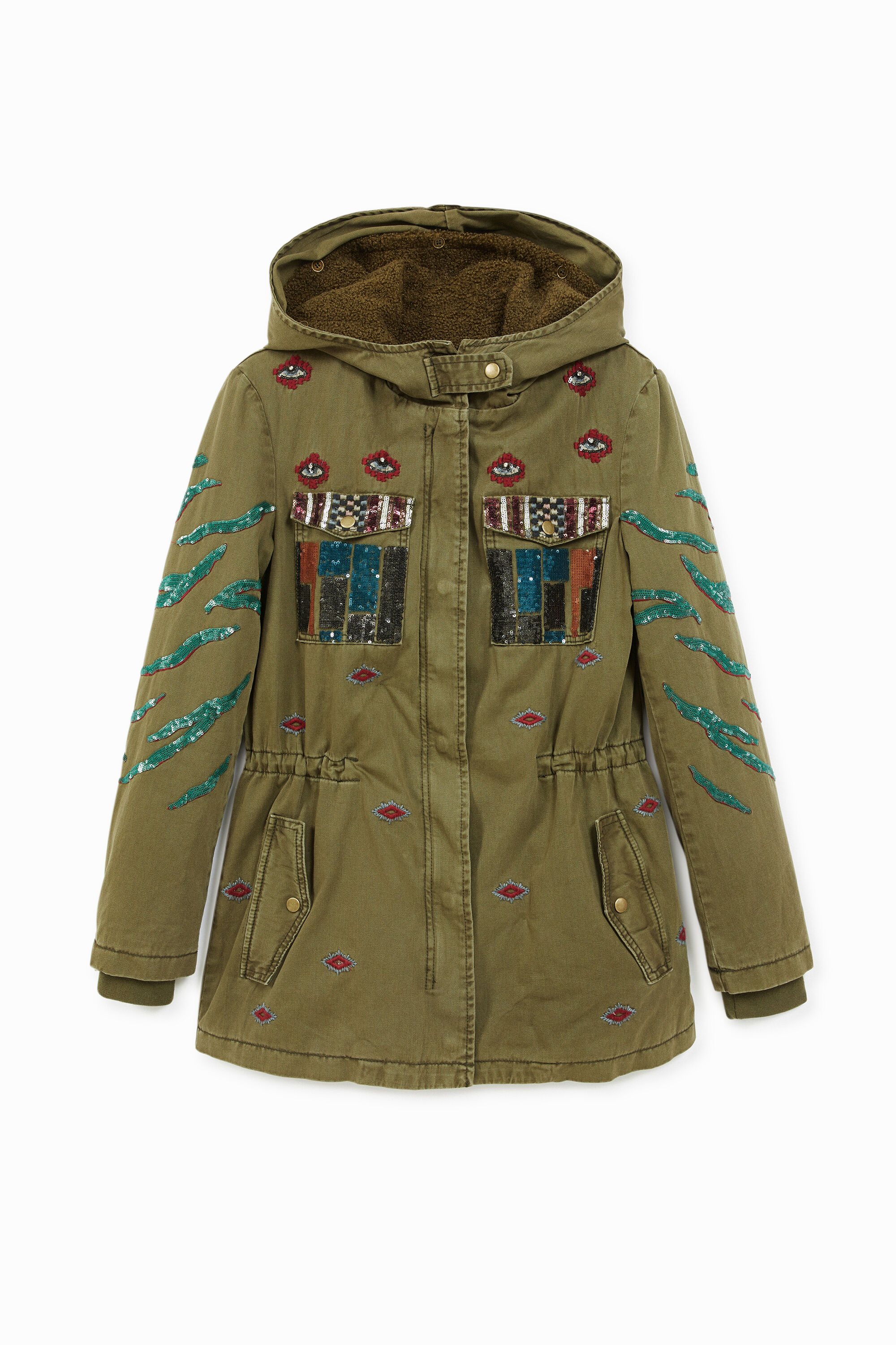 Parka militar capucha