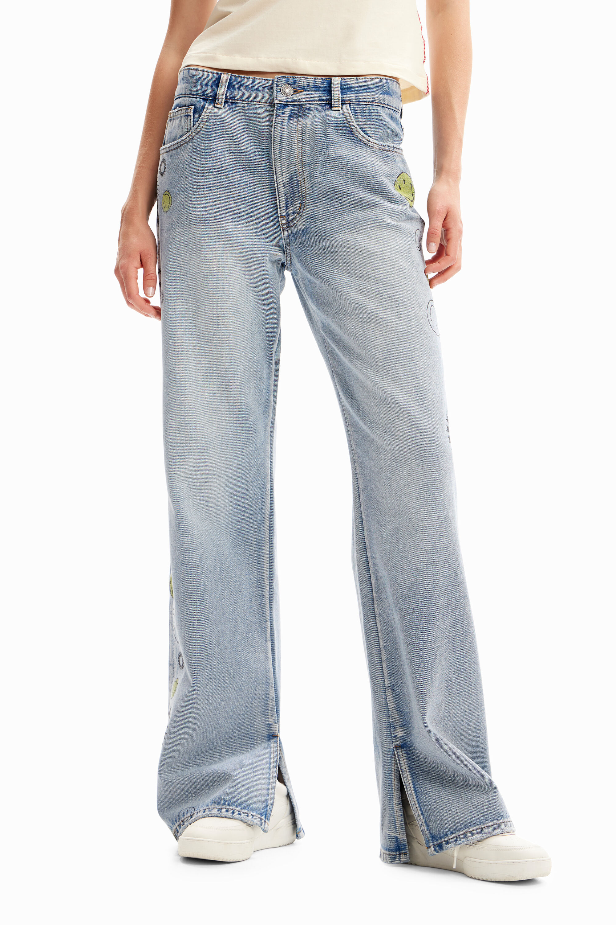 Vaqueros Wide leg Smiley&reg;
