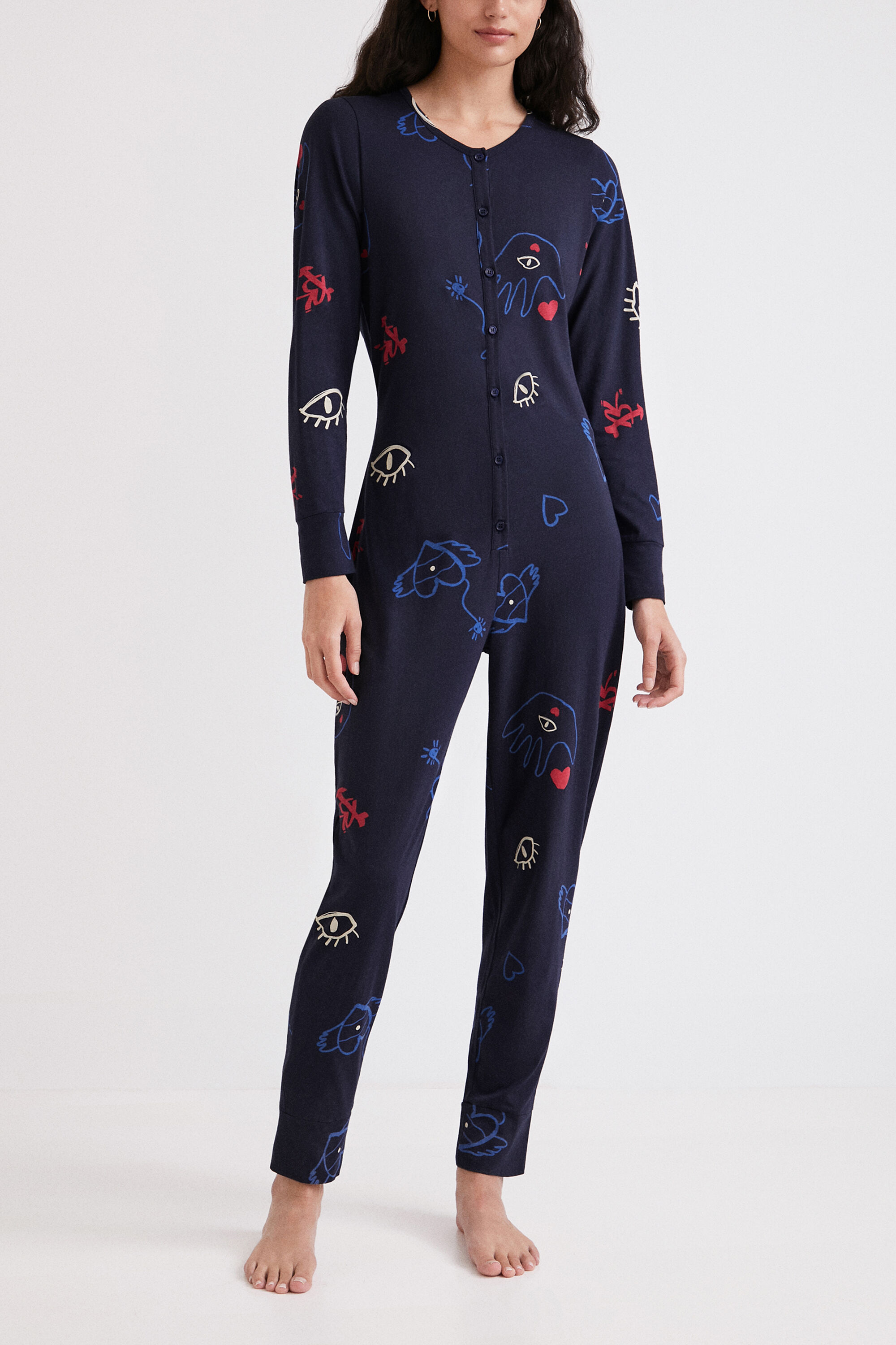 Mono pijama estampado
