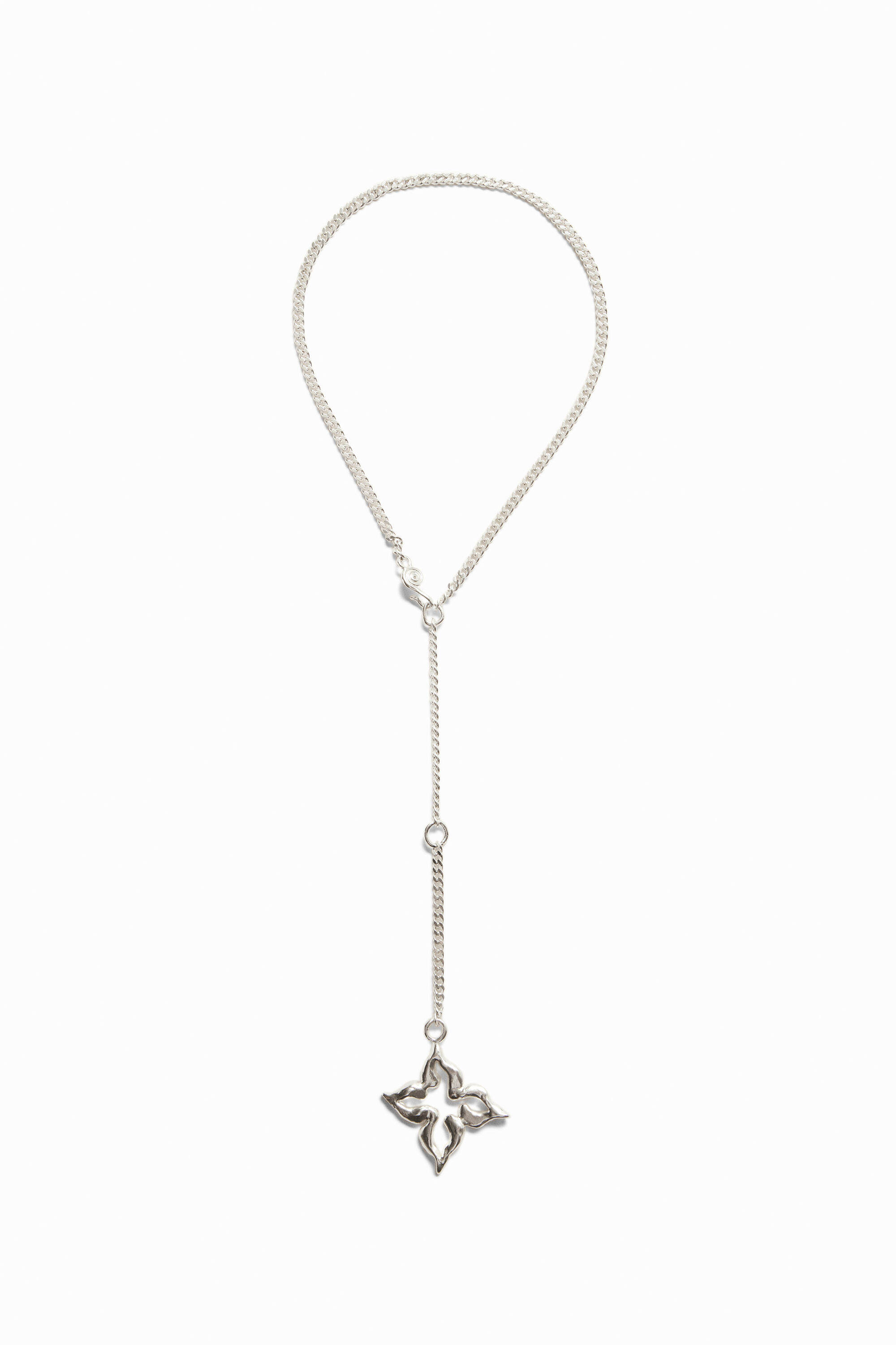 Collar mariposas ba&ntilde;o plata Zalio