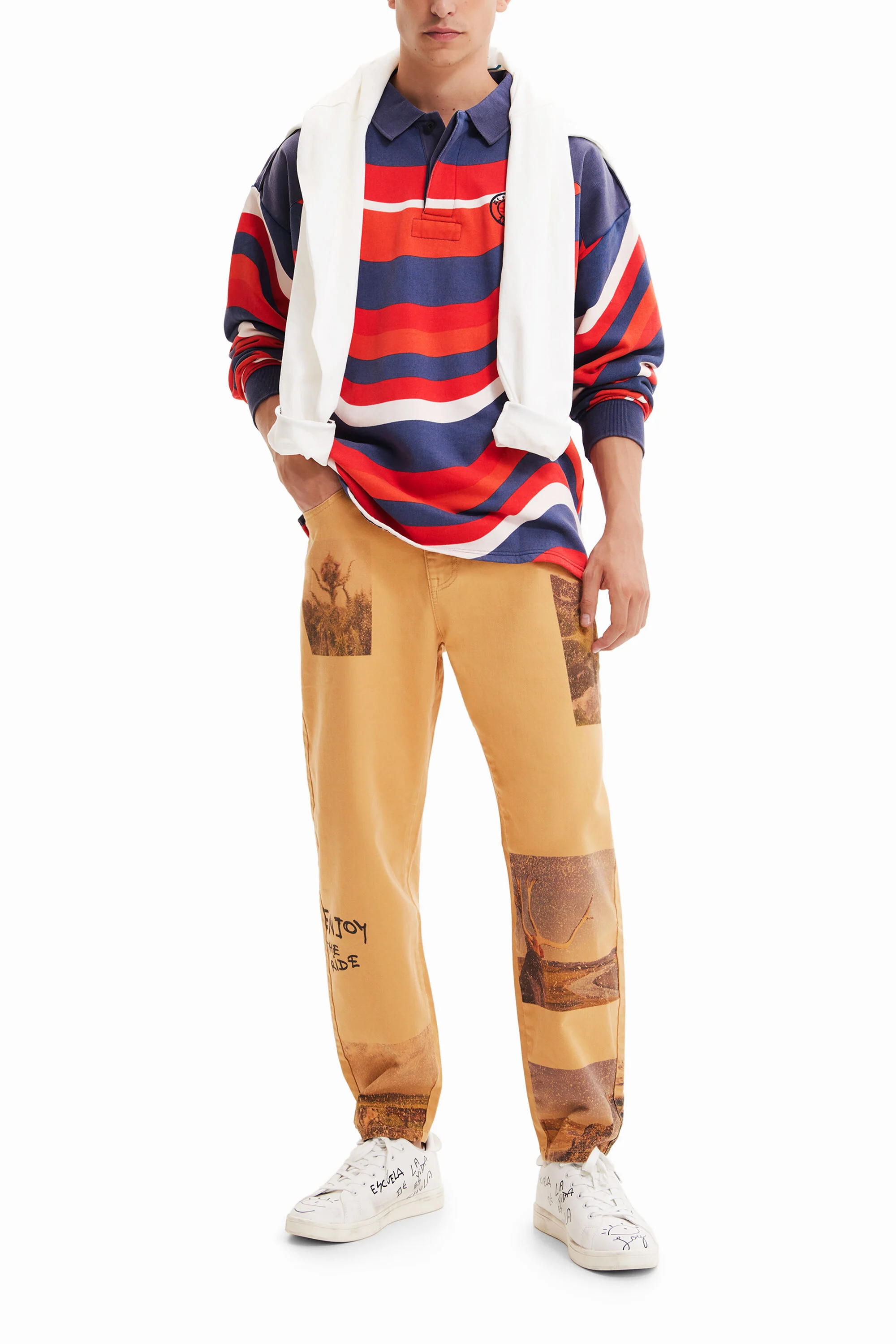 Sudadera tipo polo