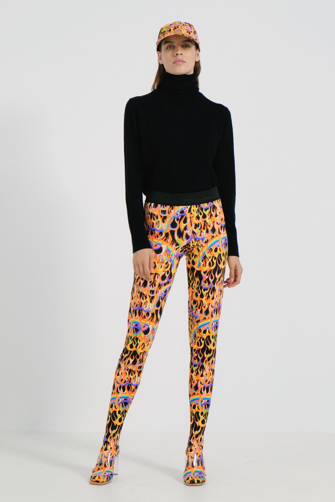 Legging slim animal print