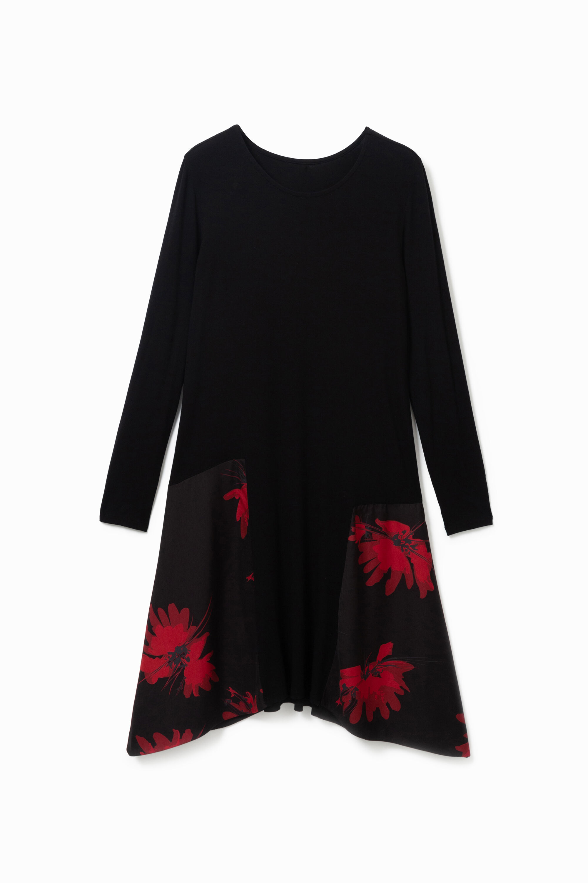 Vestido floral picos