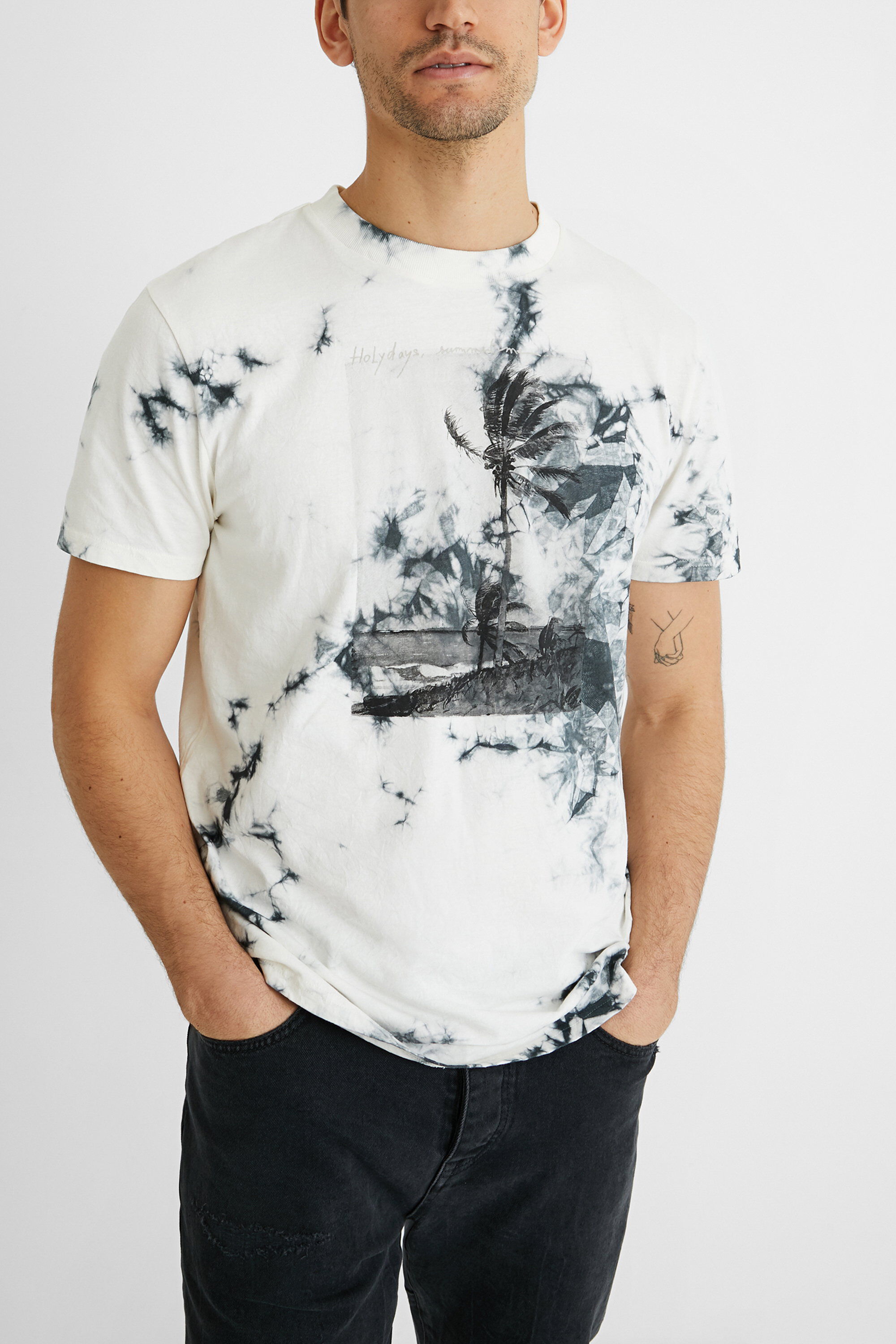 Camiseta tie-dye 100% algod&oacute;n