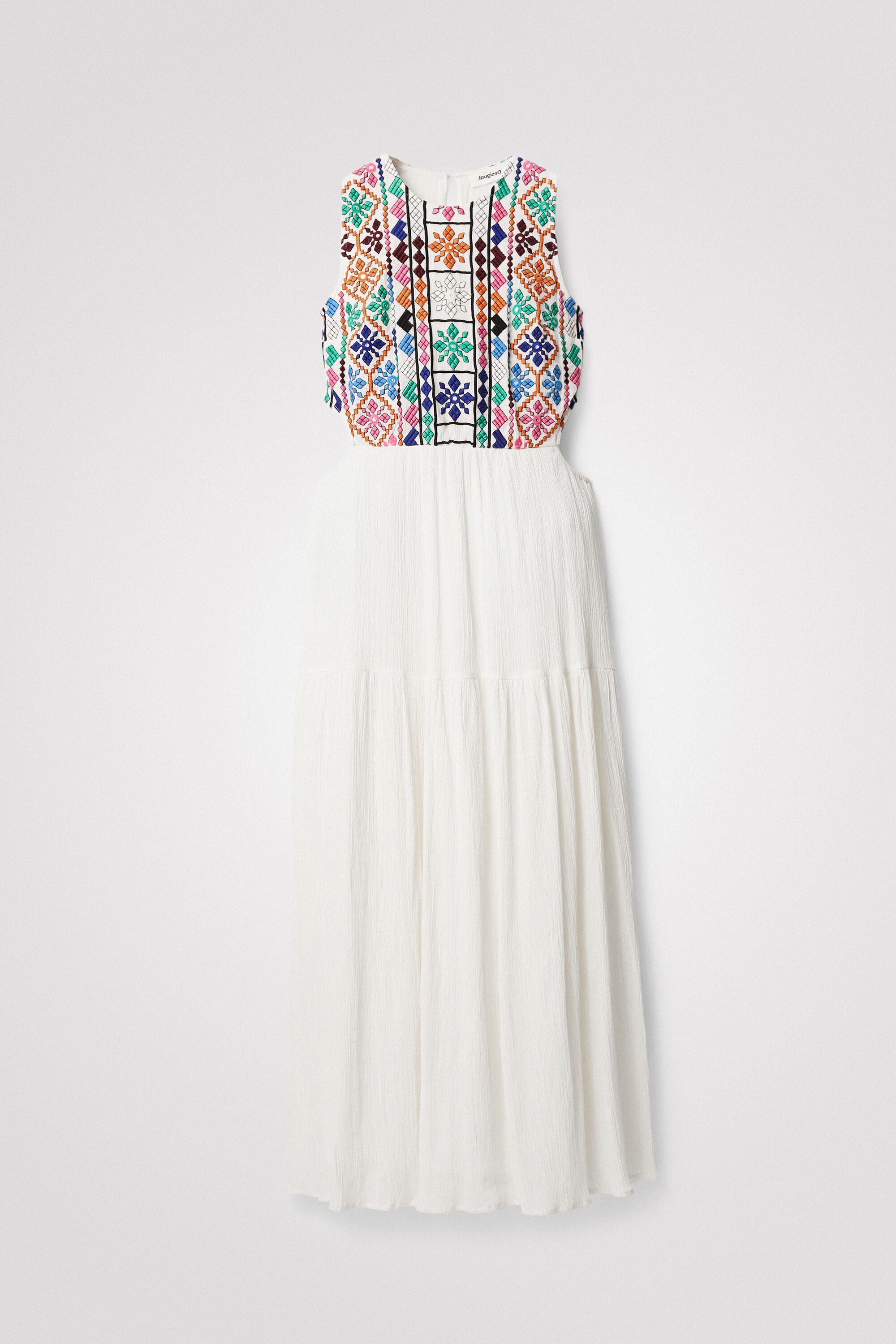 Vestido cut-out &eacute;tnico
