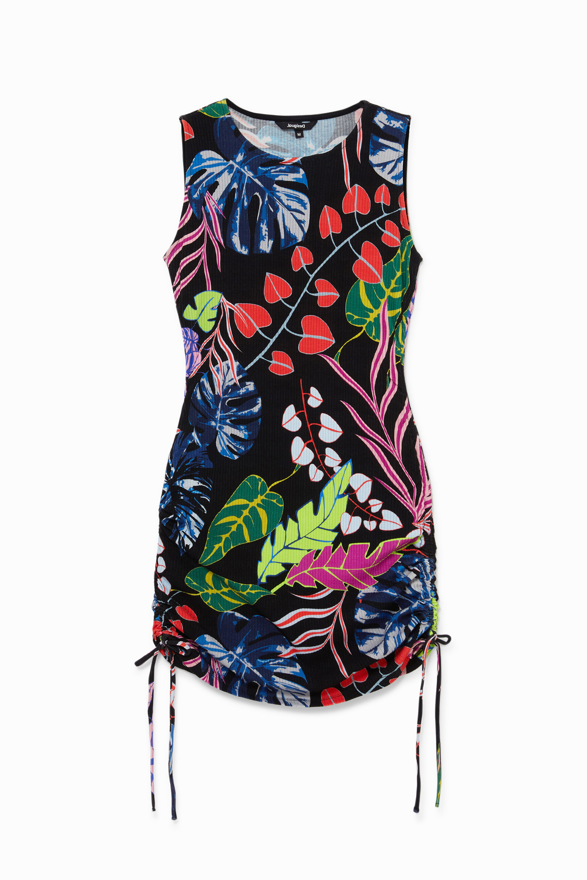 Vestido corto slim fruncido