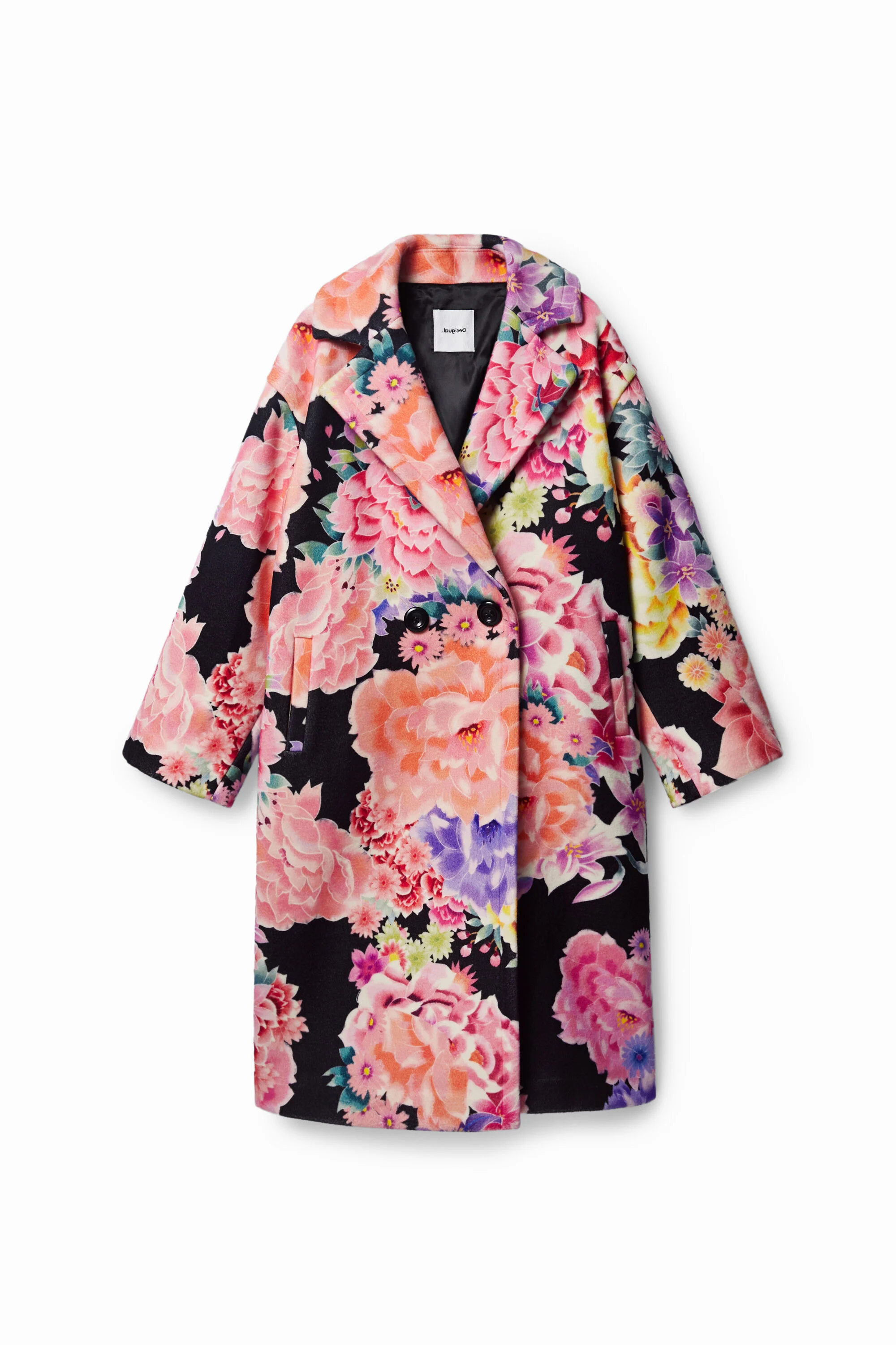 Abrigo oversize flores
