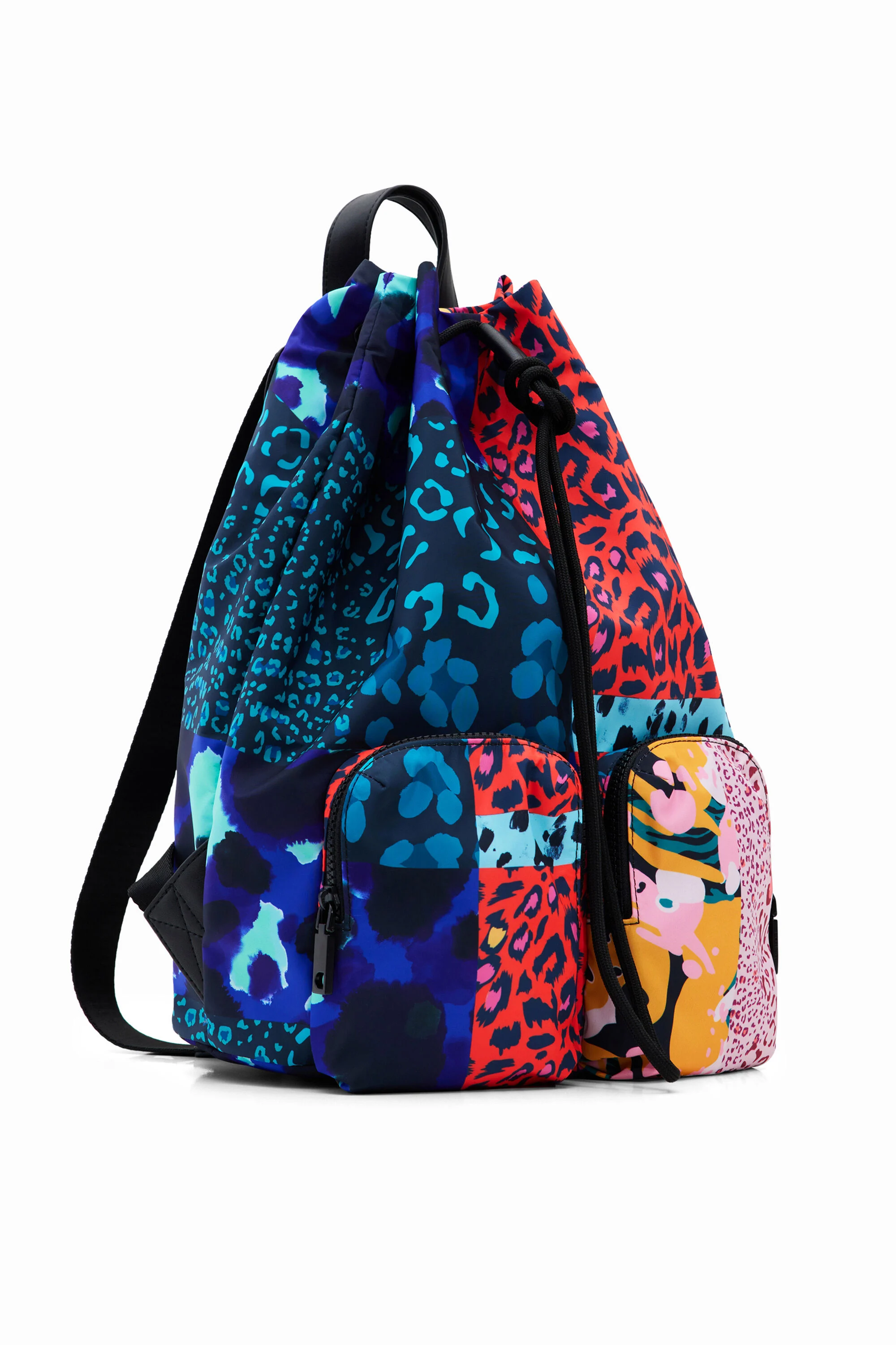 Mochila grande patch animal print