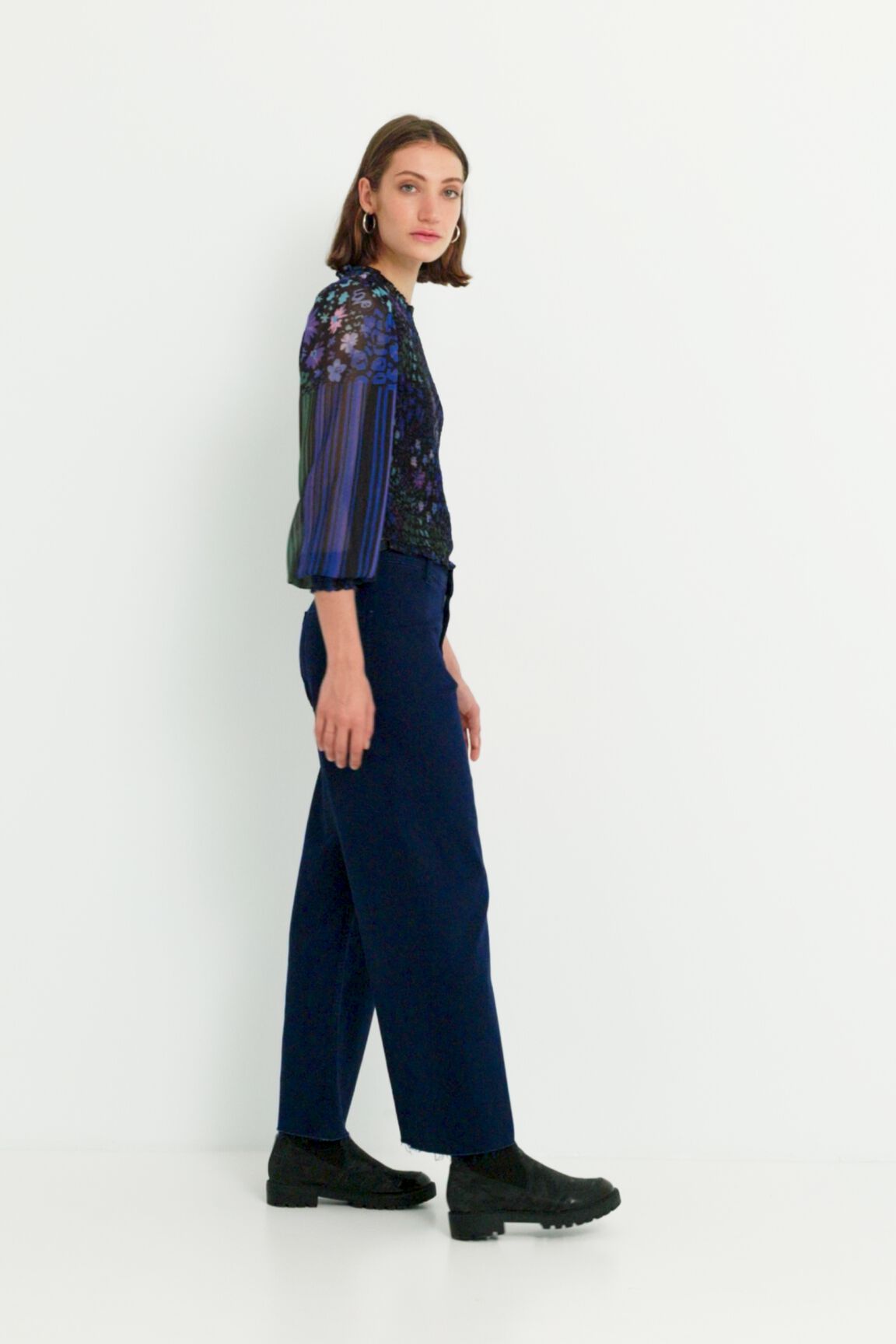 Blusa ajustada floral