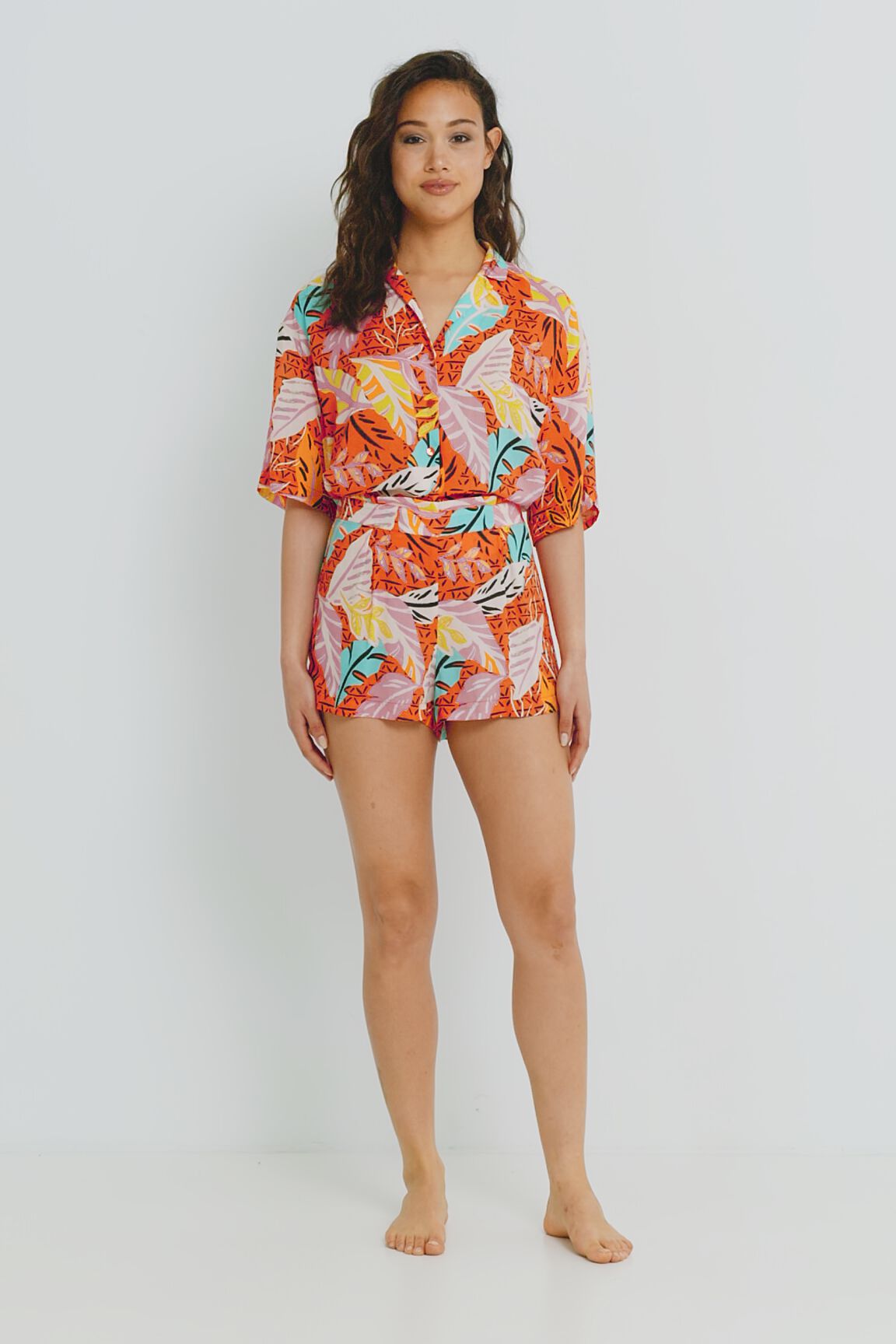 Pantal&oacute;n corto pijama cintura el&aacute;stica